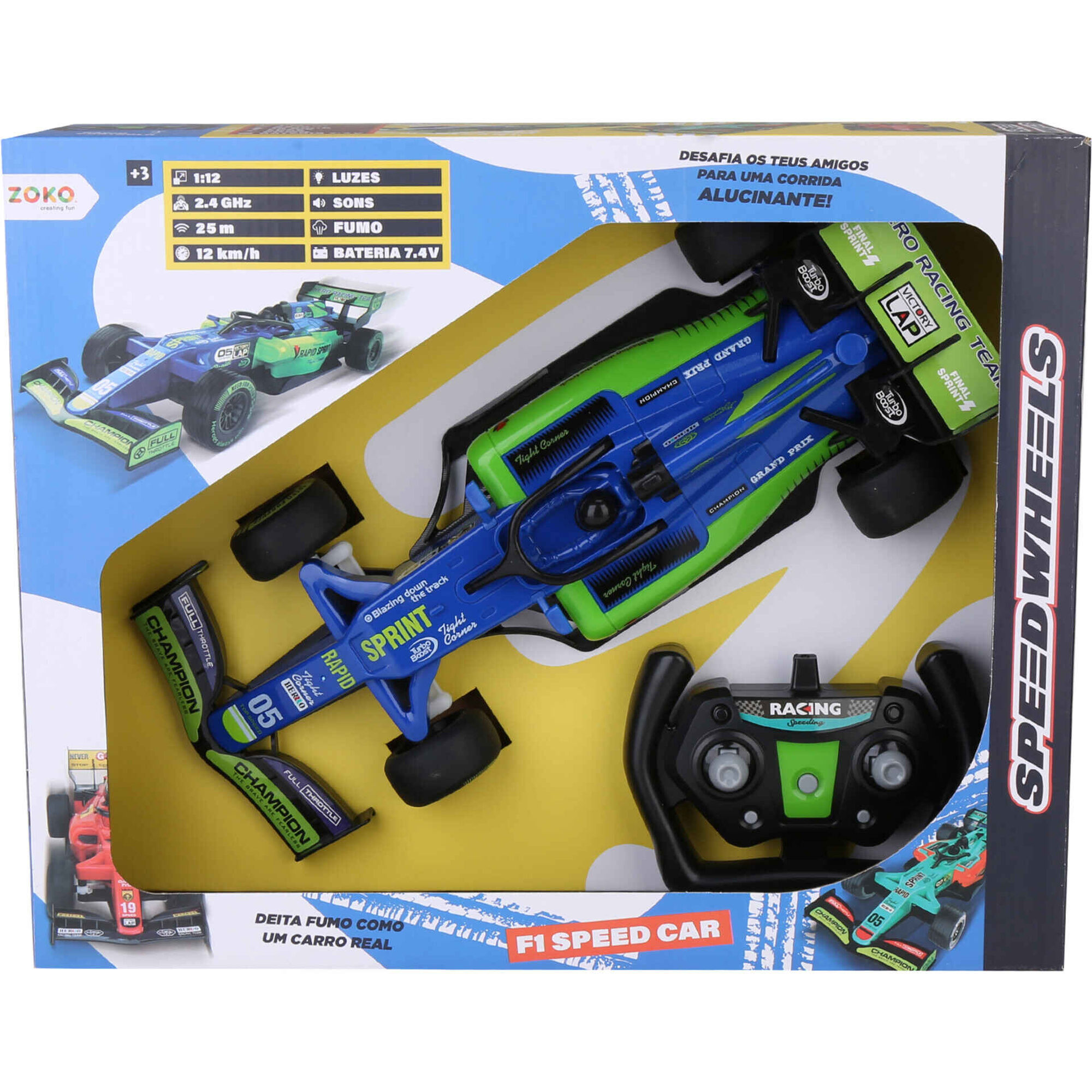 F1 Speed Car 1:12  (vários modelos)