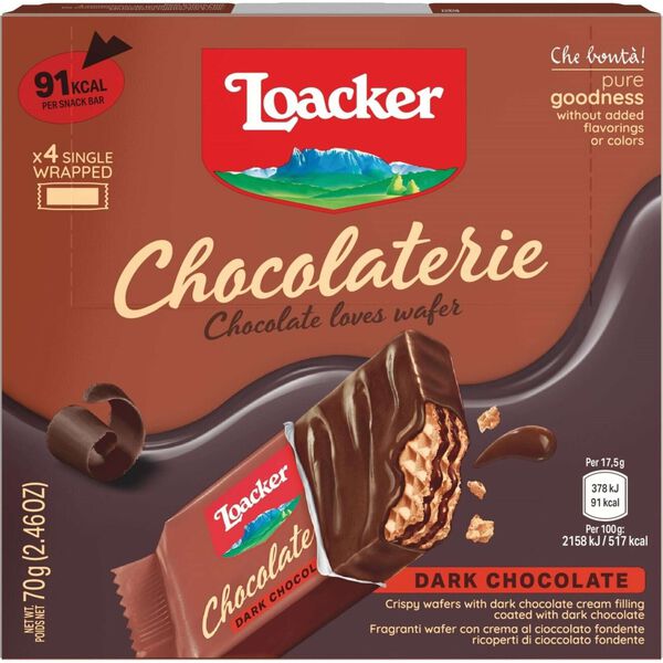 Waffer de Chocolate Negro Loacker