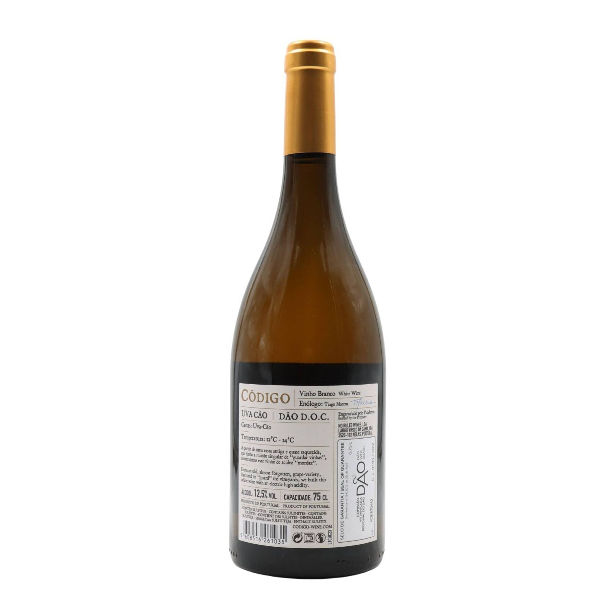 C&oacute;digo Uva C&atilde;o D&atilde;o Vinho Branco