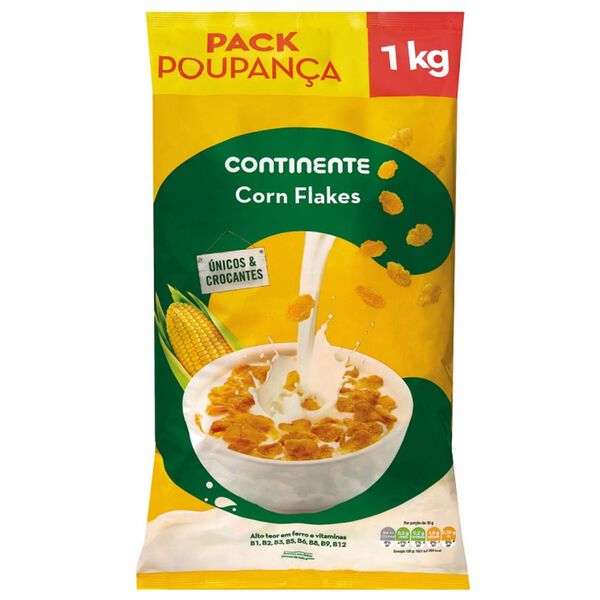 Cereais Corn Flakes Milho Pack Poupança Continente