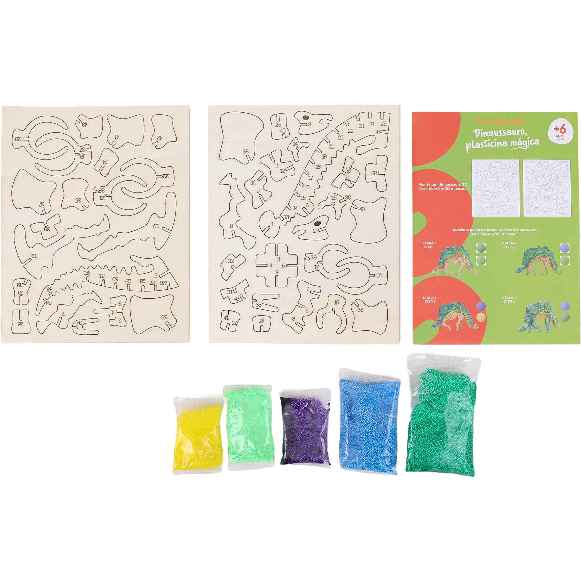 Kit Plasticina M&aacute;gica (v&aacute;rios modelos) Pintura