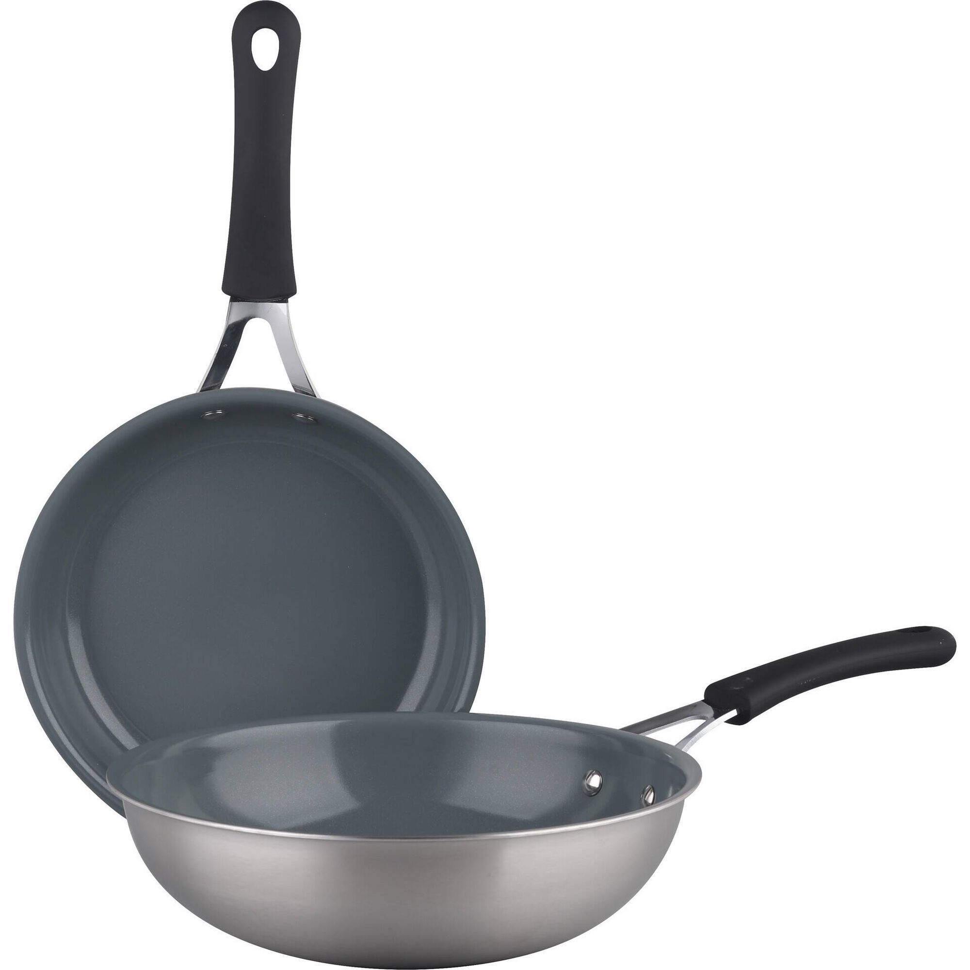 Conjunto Frigideira 24cm e Wok 28cm Triplayer Kasa