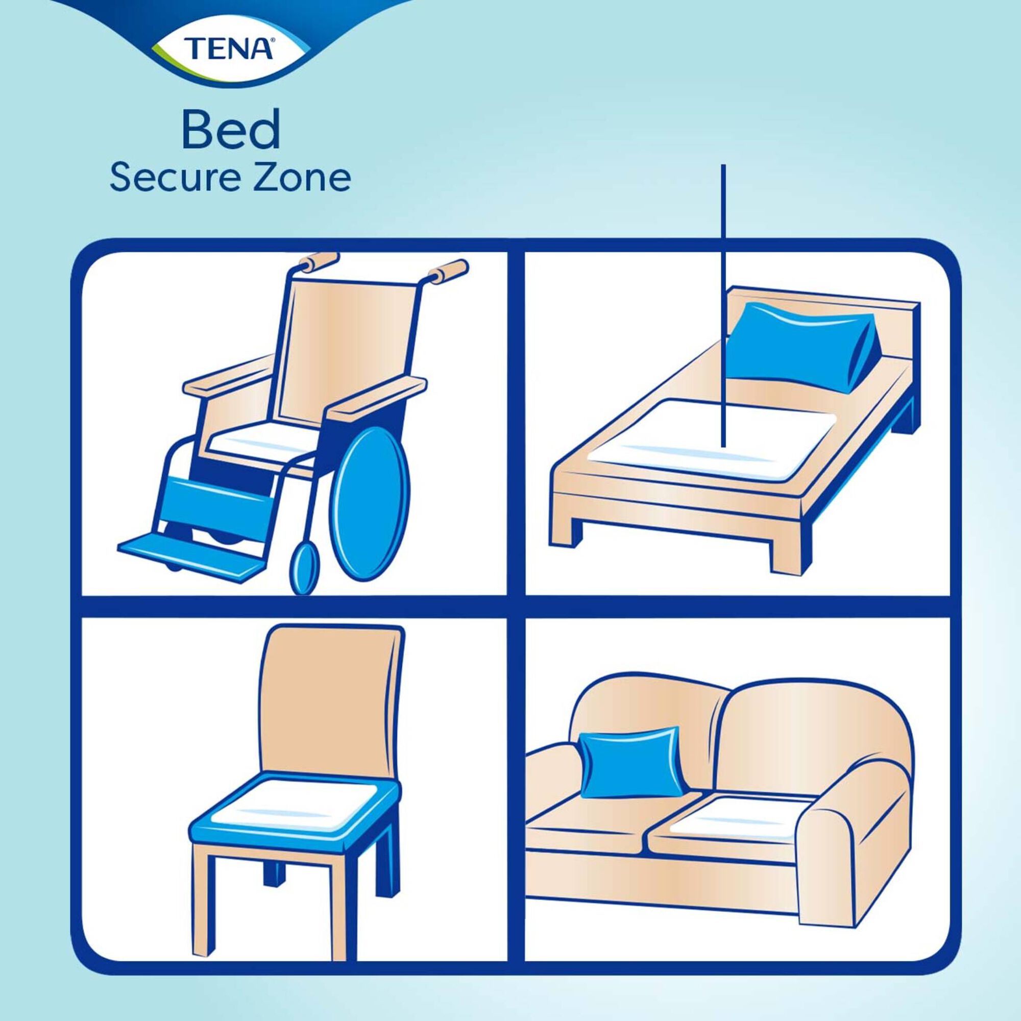 Resguardo Cama 80 x 180 cm (com Abas) Tena