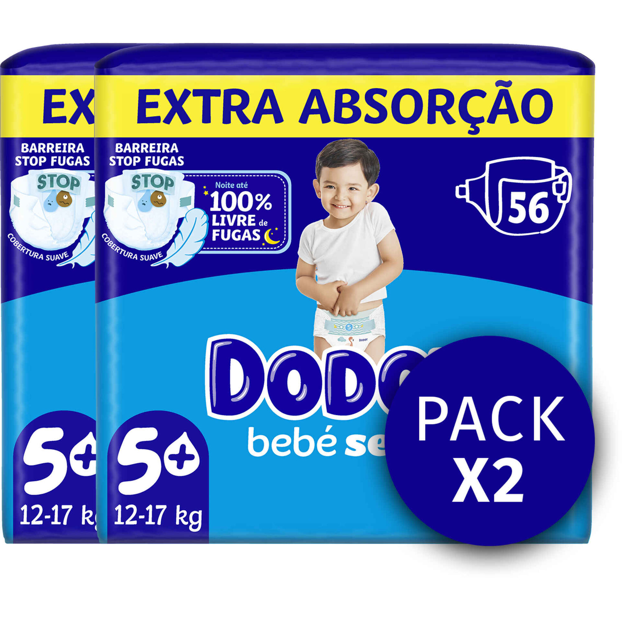 Fraldas Beb&eacute; Seco Extra 12-17kg T5+