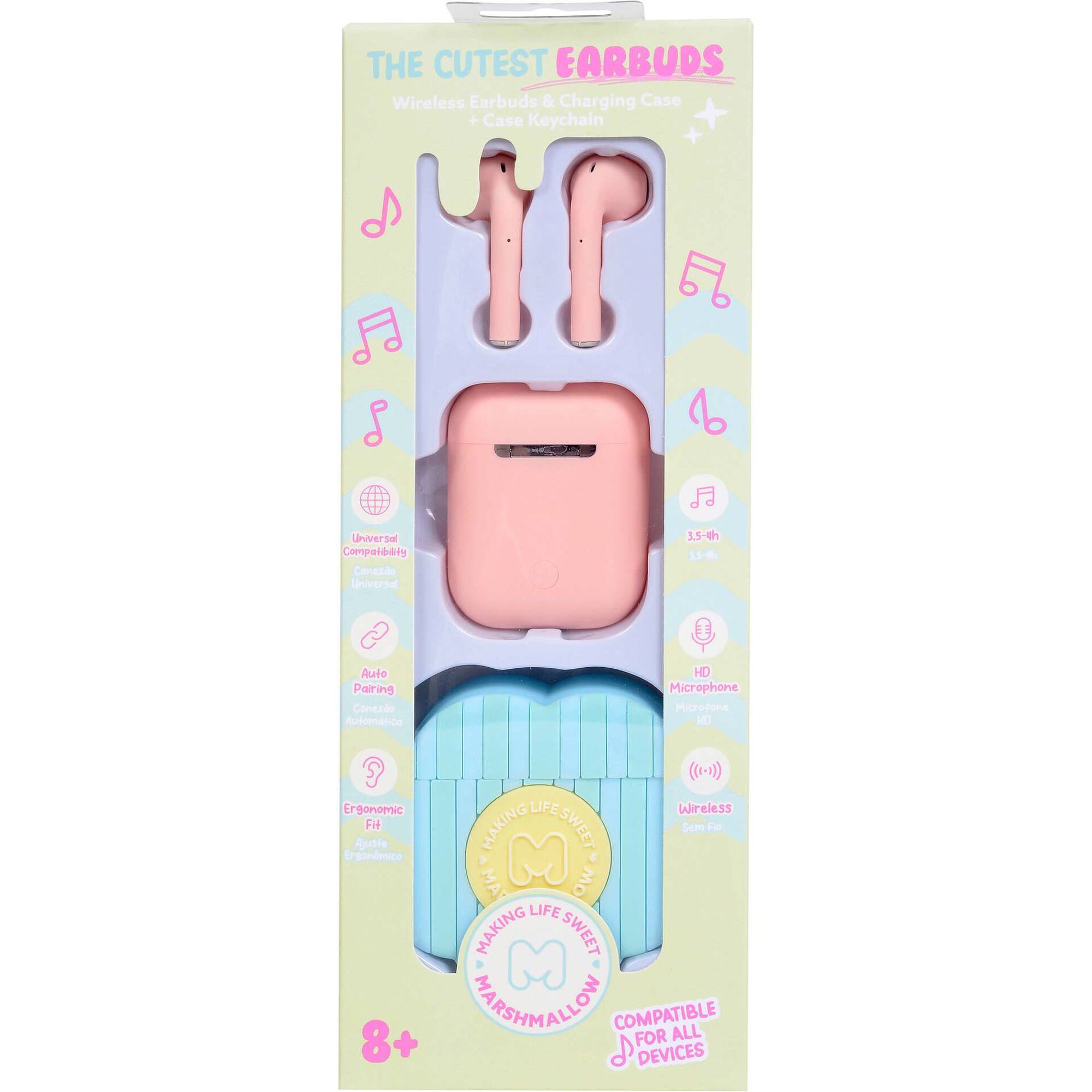 Auriculares com Caixa (v&aacute;rias cores) Marshmallow