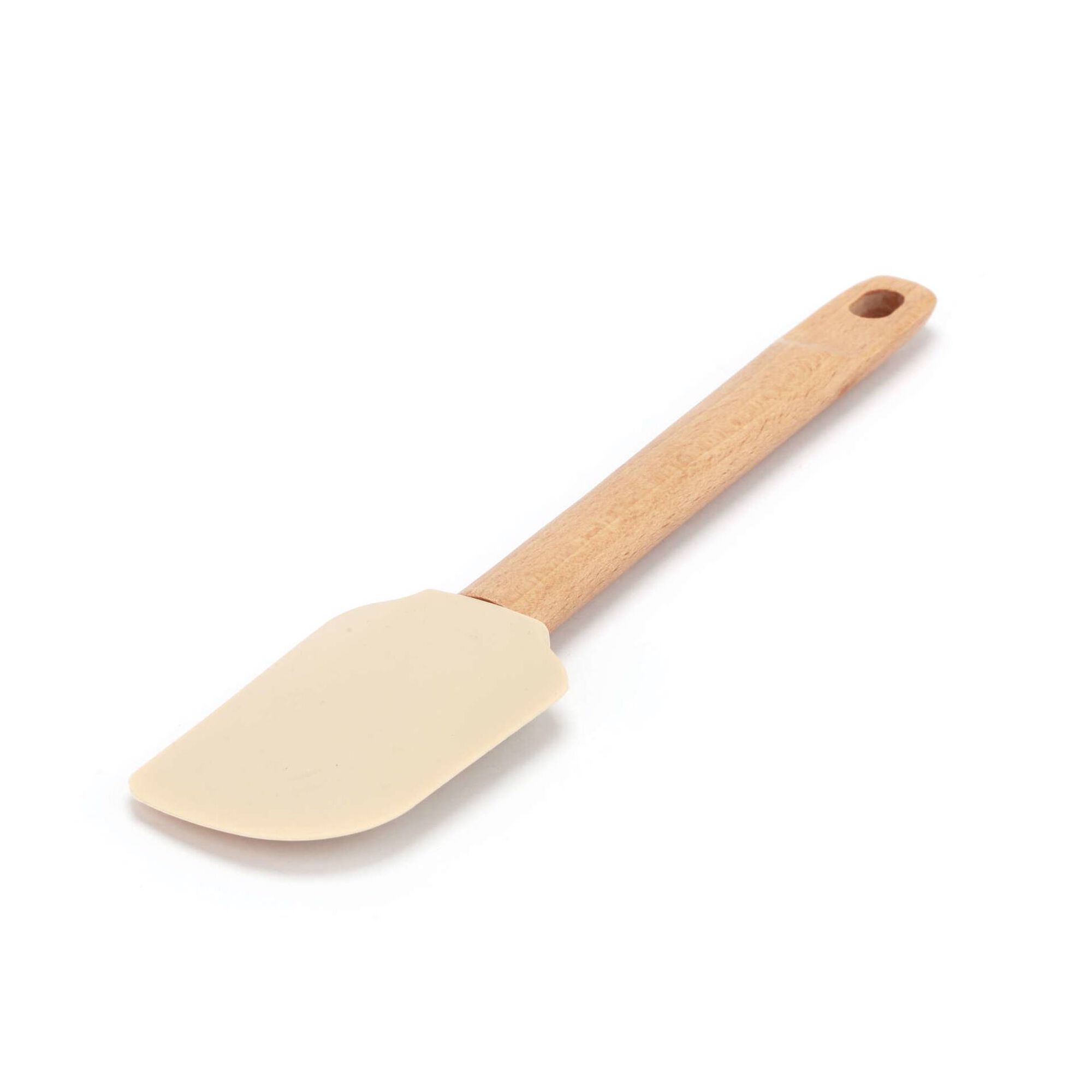 Espátula Madeira e Silicone Bege Chefe