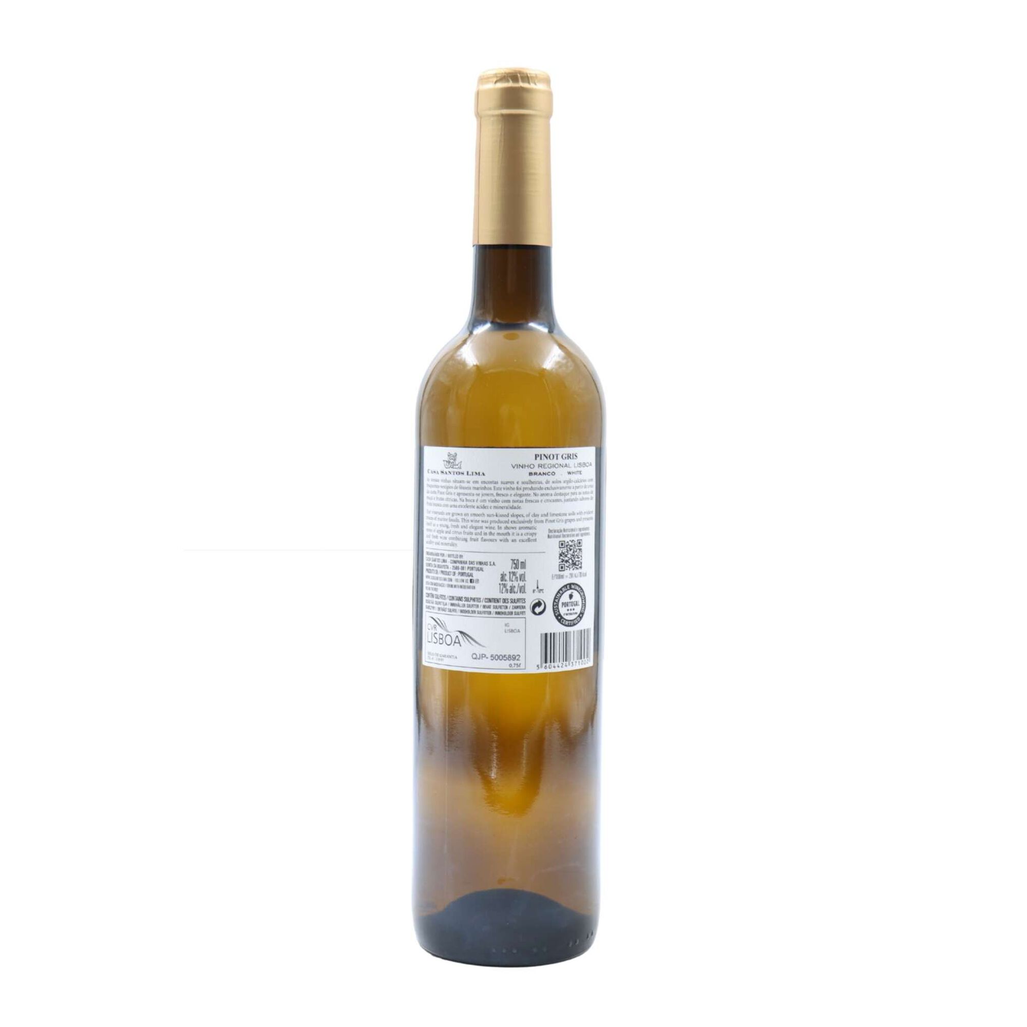 Casa Santos Lima Pinot Gris Lisboa Vinho Branco
