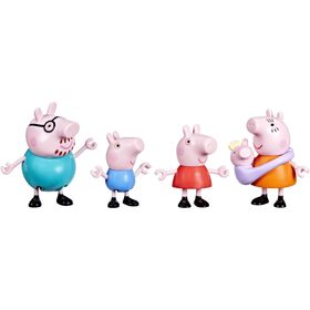 Peppa Pig - Figura Peppa com a Fam&iacute;lia e a Beb&eacute; Evie