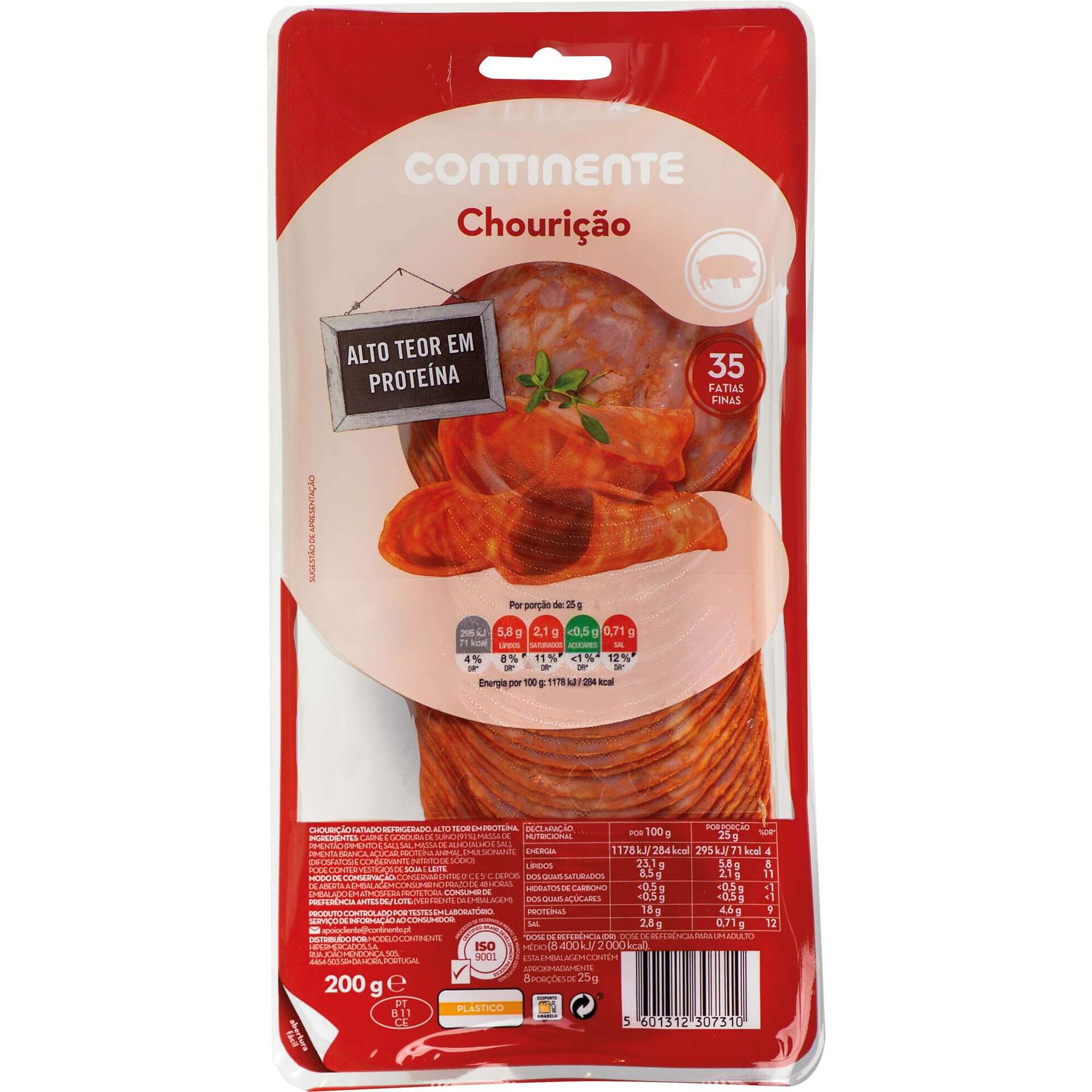 Chourição Fatias Finas