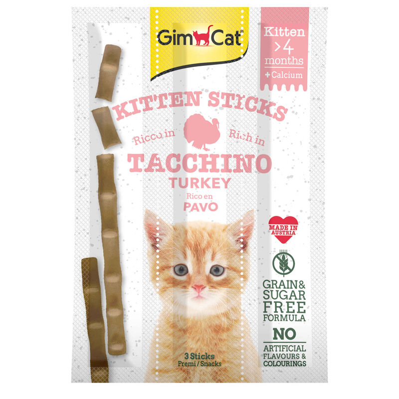 Snack para Gato Júnior Sticks Peru Gimcat