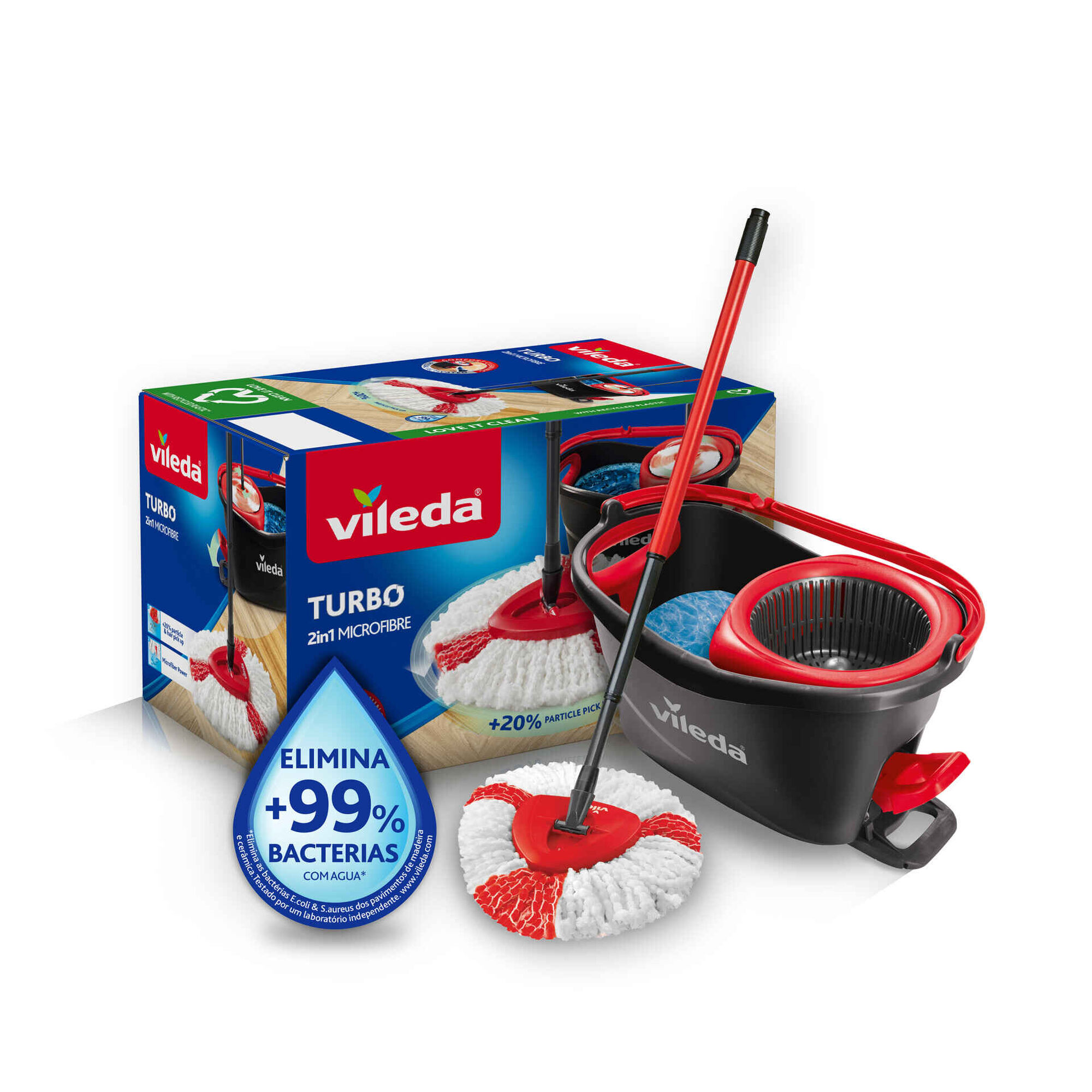 Sistema Turbo Esfregona e Balde com Pedal