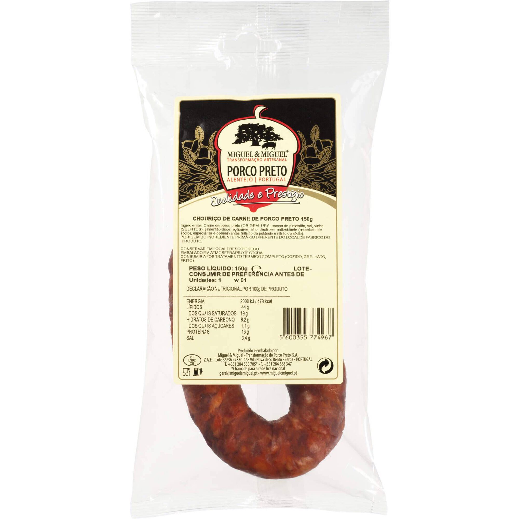 Chouriço de Carne de Porco Preto