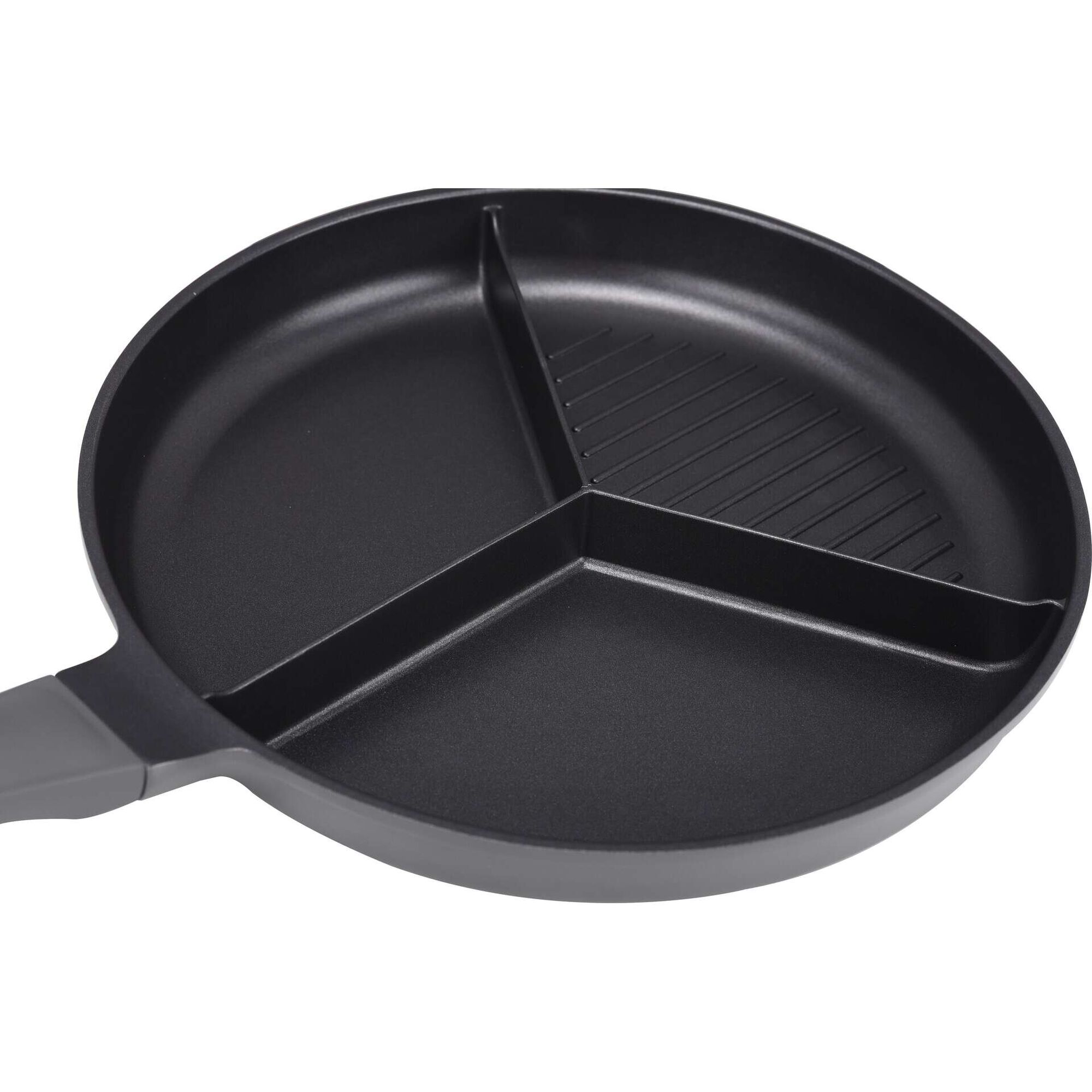 Frigideira Alumínio 35cm com 3 Divisórias