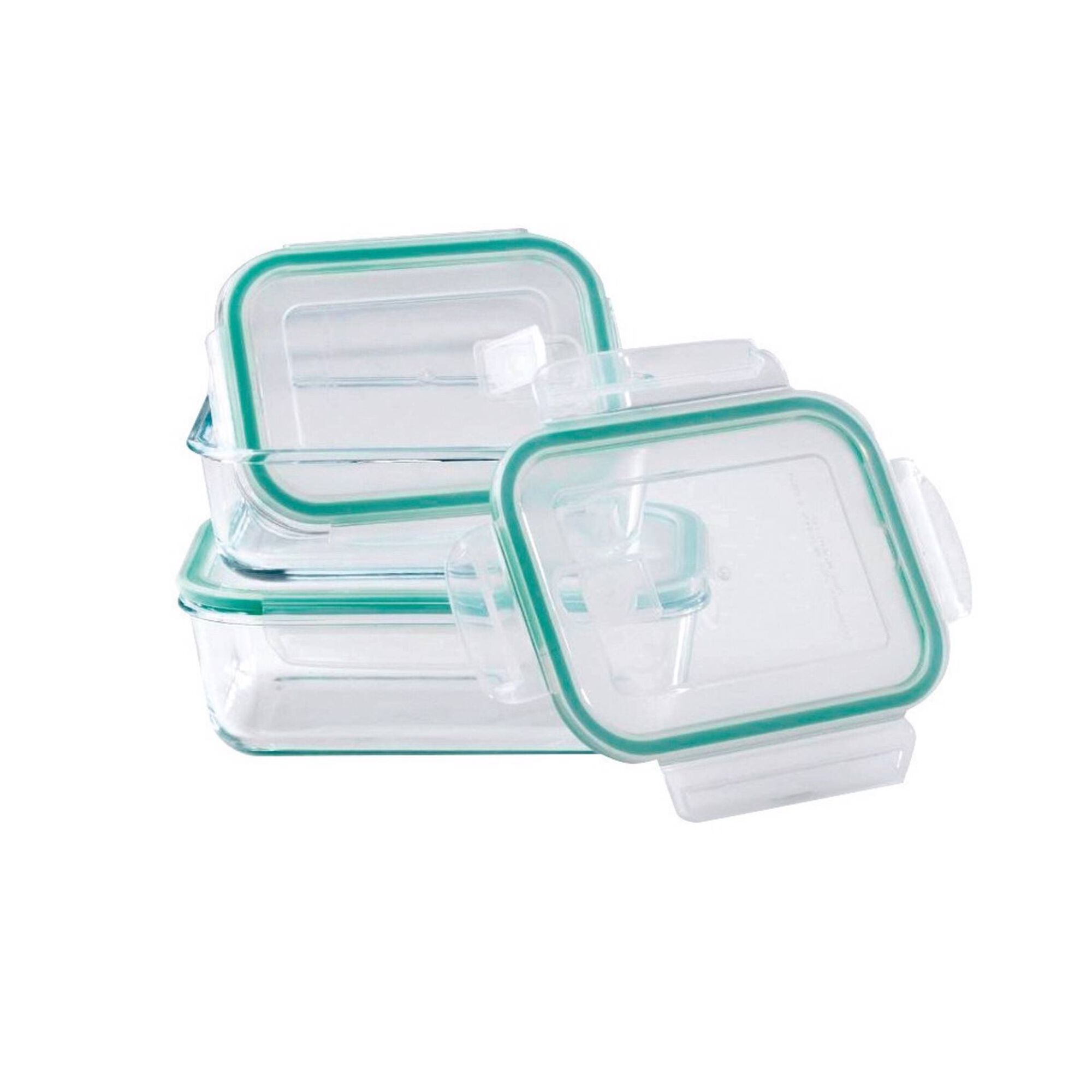 Conjunto 3 Caixas Herméticas Vidro Pump Conjunto 3 Caixas Herméticas Vidro Pump