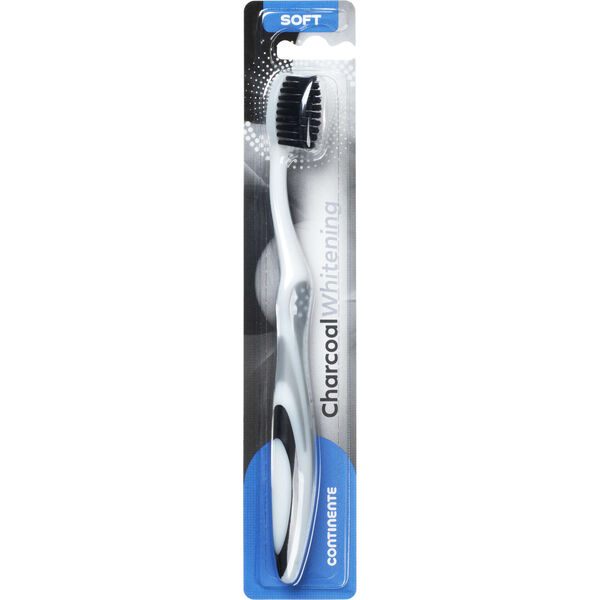 Escova de Dentes Charcoal Whitening Soft Continente