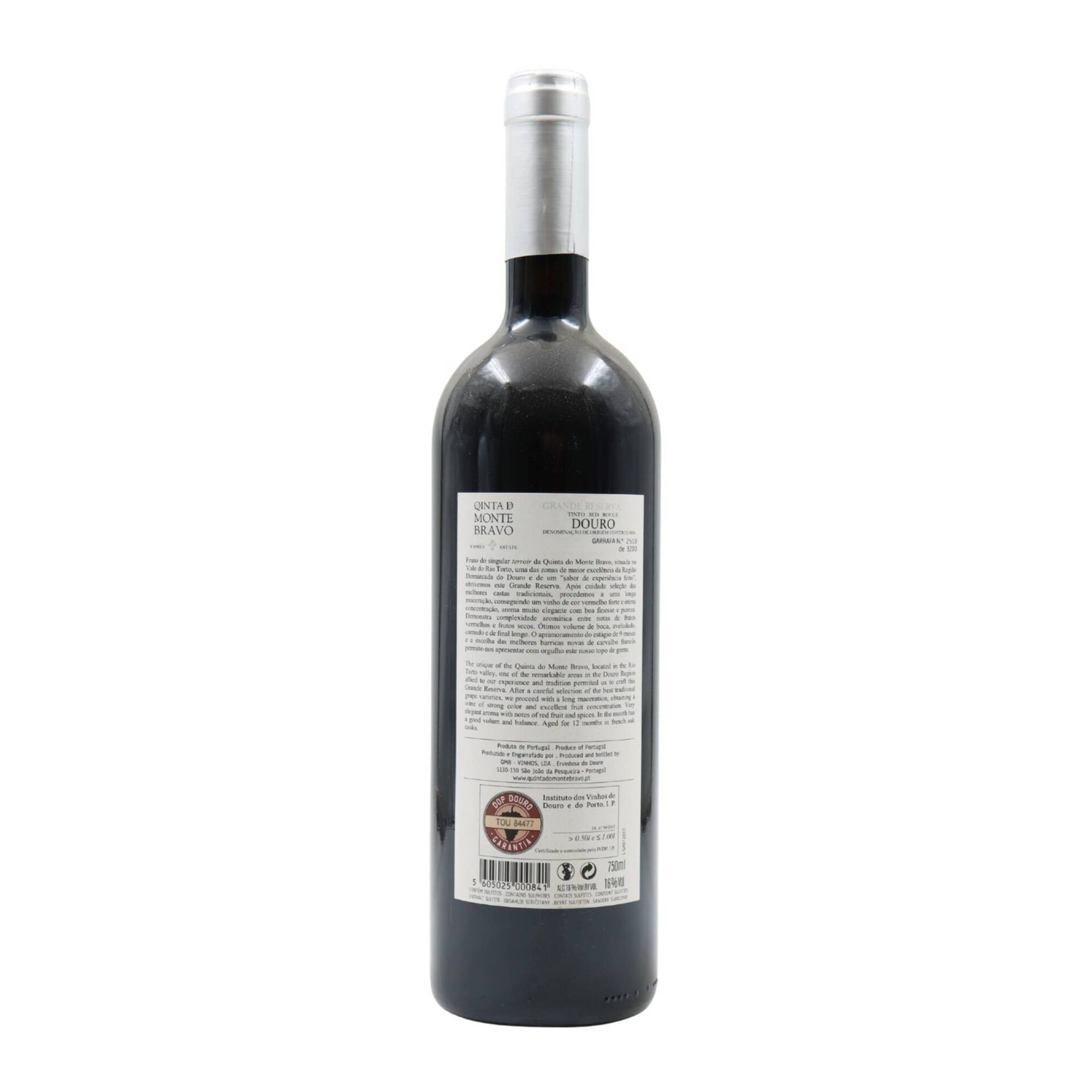 Quinta Do Monte Bravo Grand Reserva Douro Vinho Tinto