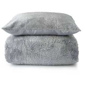 Capa Edredão Sherpa 240x220cm Cinza Capa Edredão Sherpa 240x220cm Cinza