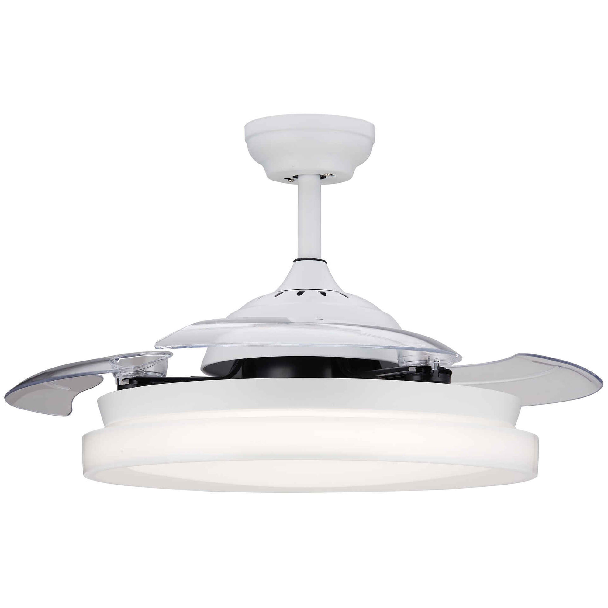 Ventoinha Teto LED com Comando 4000K 45W Branco