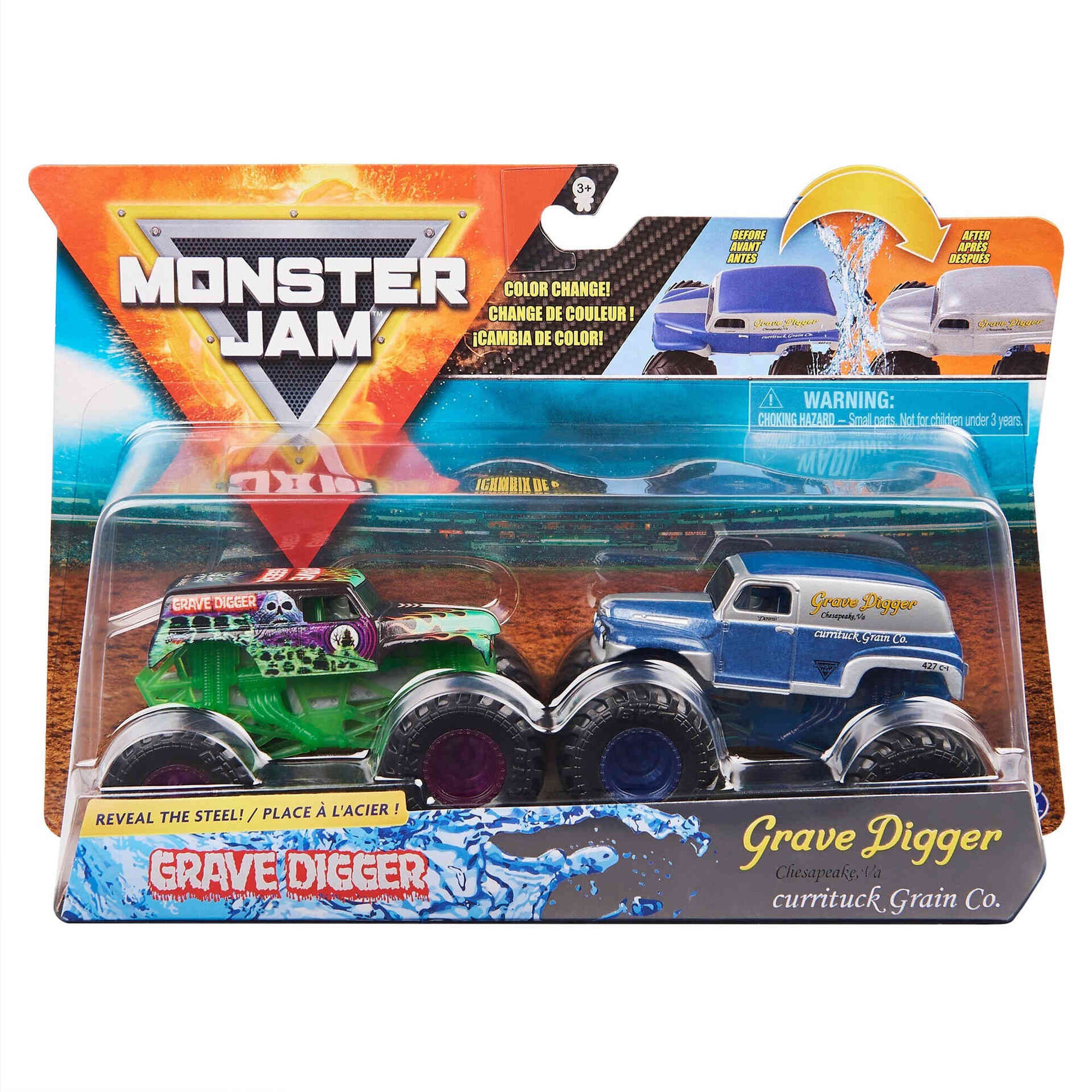 Monster Jam - Pack 2 Ve&iacute;culos 1:64 (v&aacute;rios modelos)