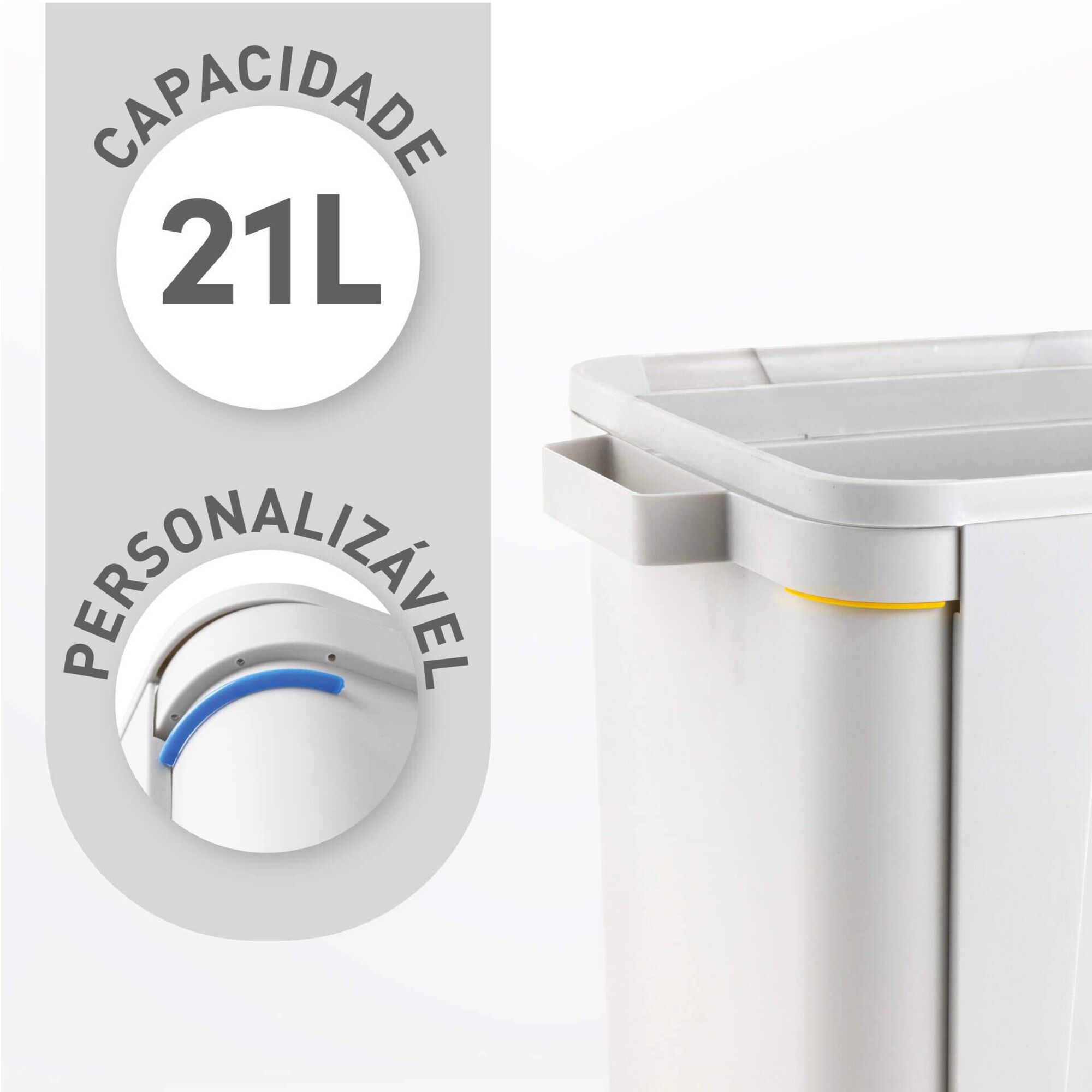 Balde Lixo Eco 21L Kasa