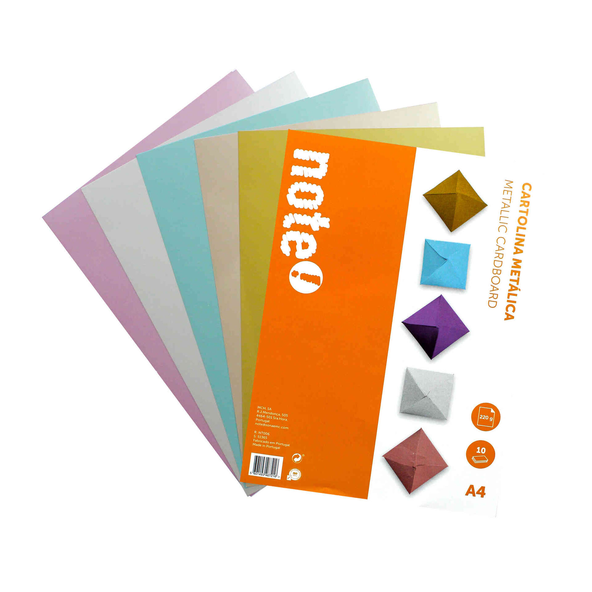 Bloco de Cartolinas Metálicas A4