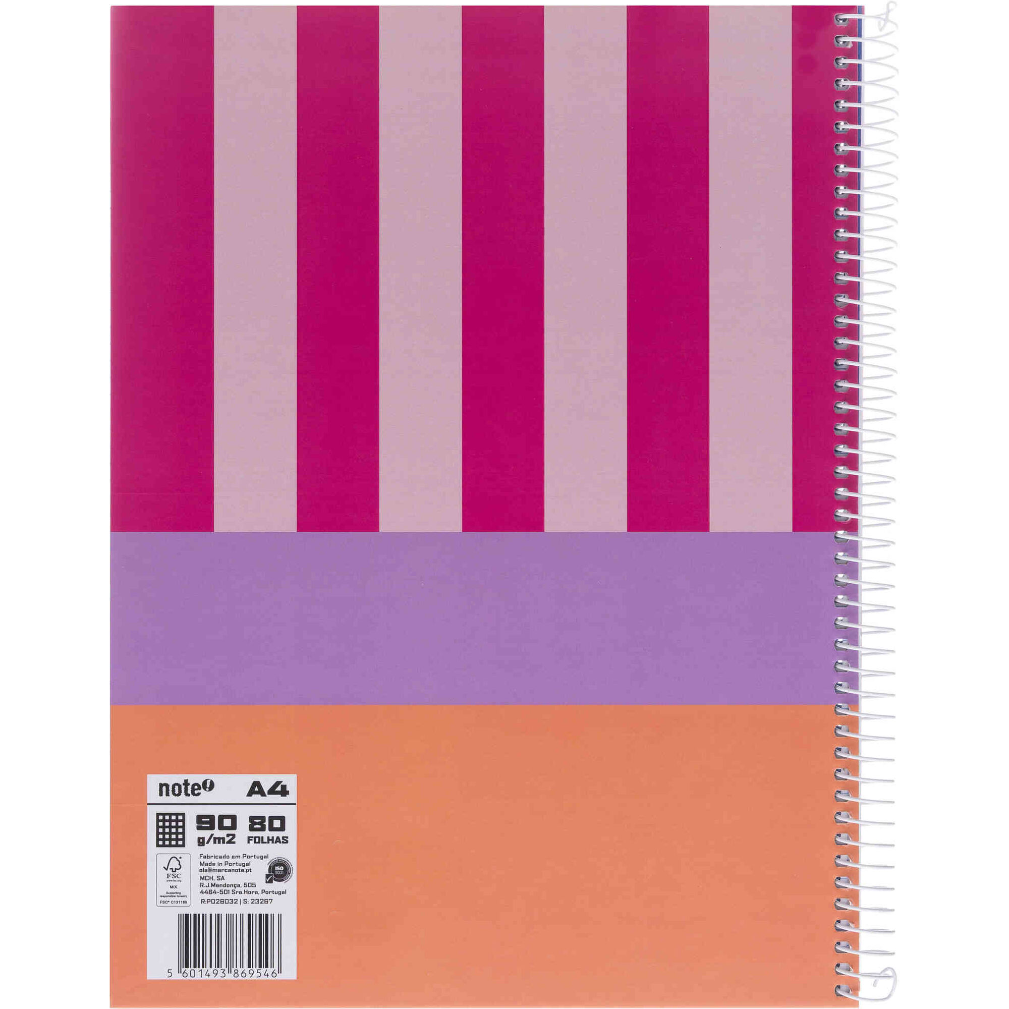 Caderno Note! Espiral Capa Dura A4 Quadriculado Dynamic para App Leccit  (v&aacute;rias cores)
