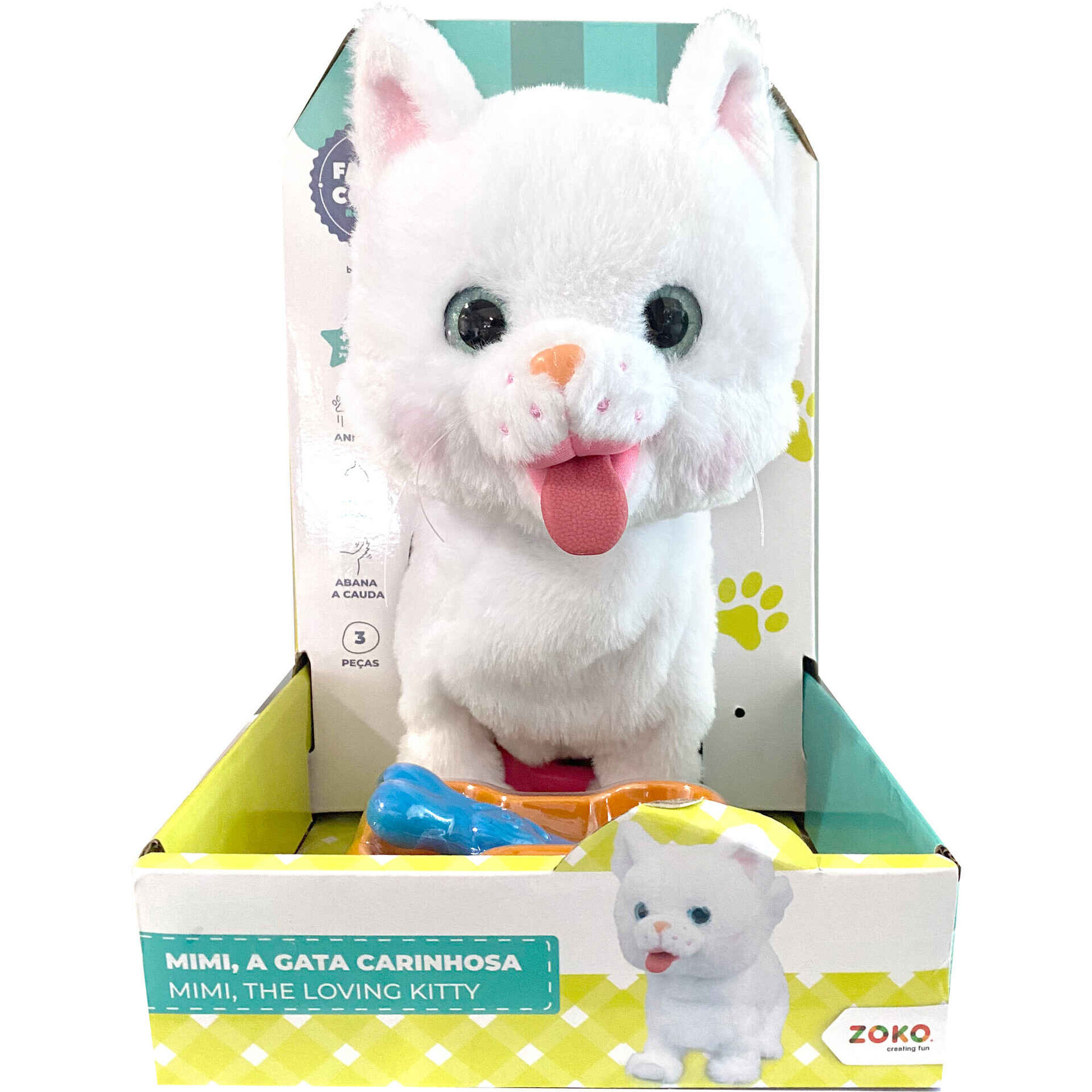 Zoko Faz de Conta - Peluche Gato Carinhoso (v&aacute;rios modelos)