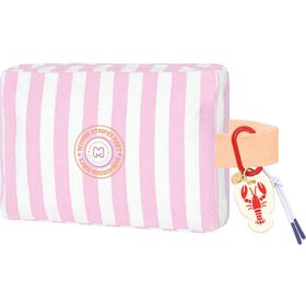 Necessaire Striped Love Rosa Marshmallow