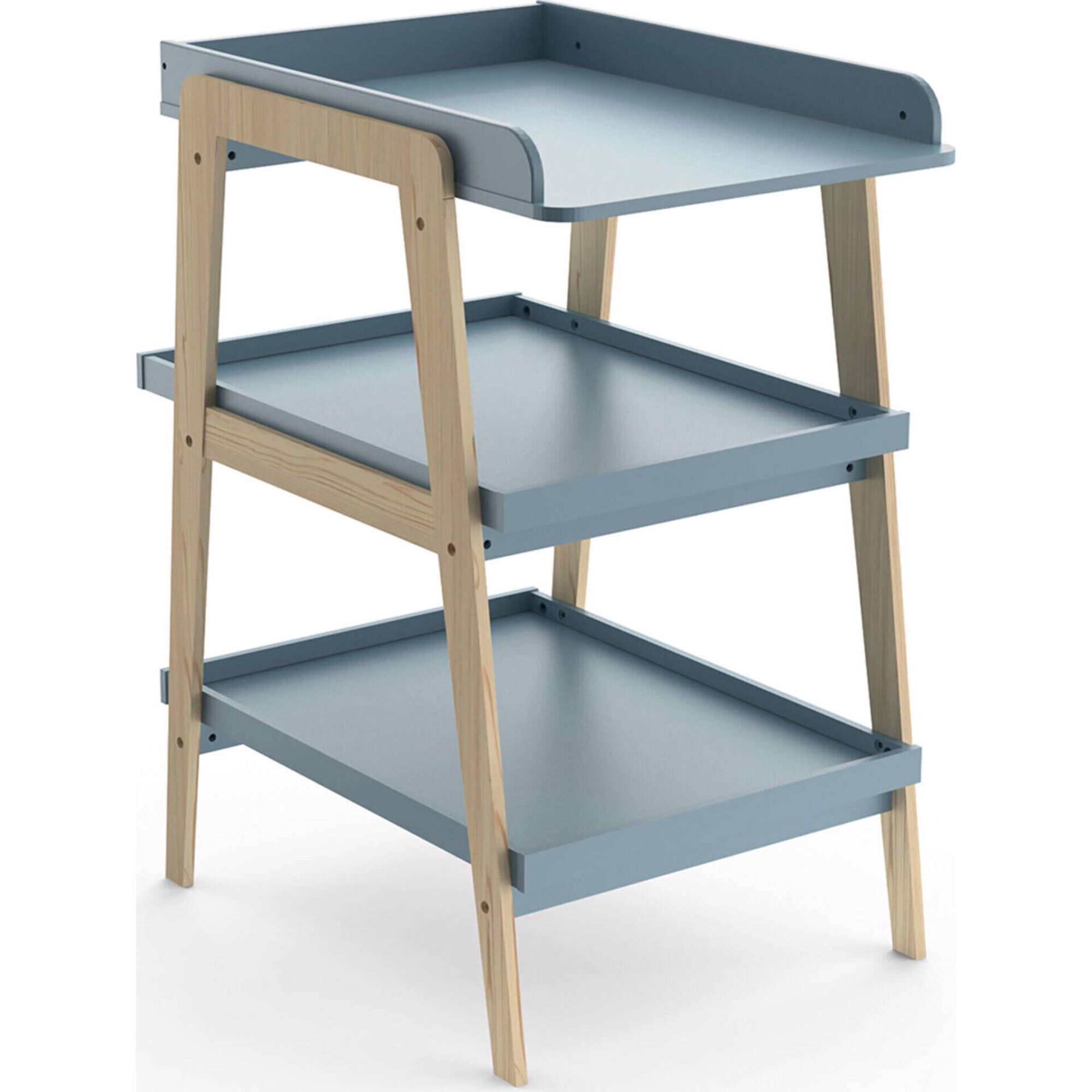 Muda Fraldas Madeira Azul Tsuga Twinko