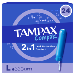 Tampão com Aplicador Compak Ligeiro Tampax