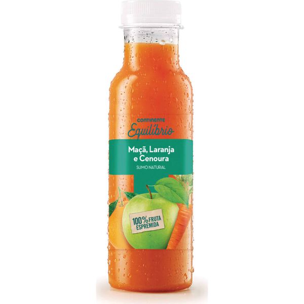 Sumo 100% Maçã, Laranja e Cenoura Continente Equilíbrio