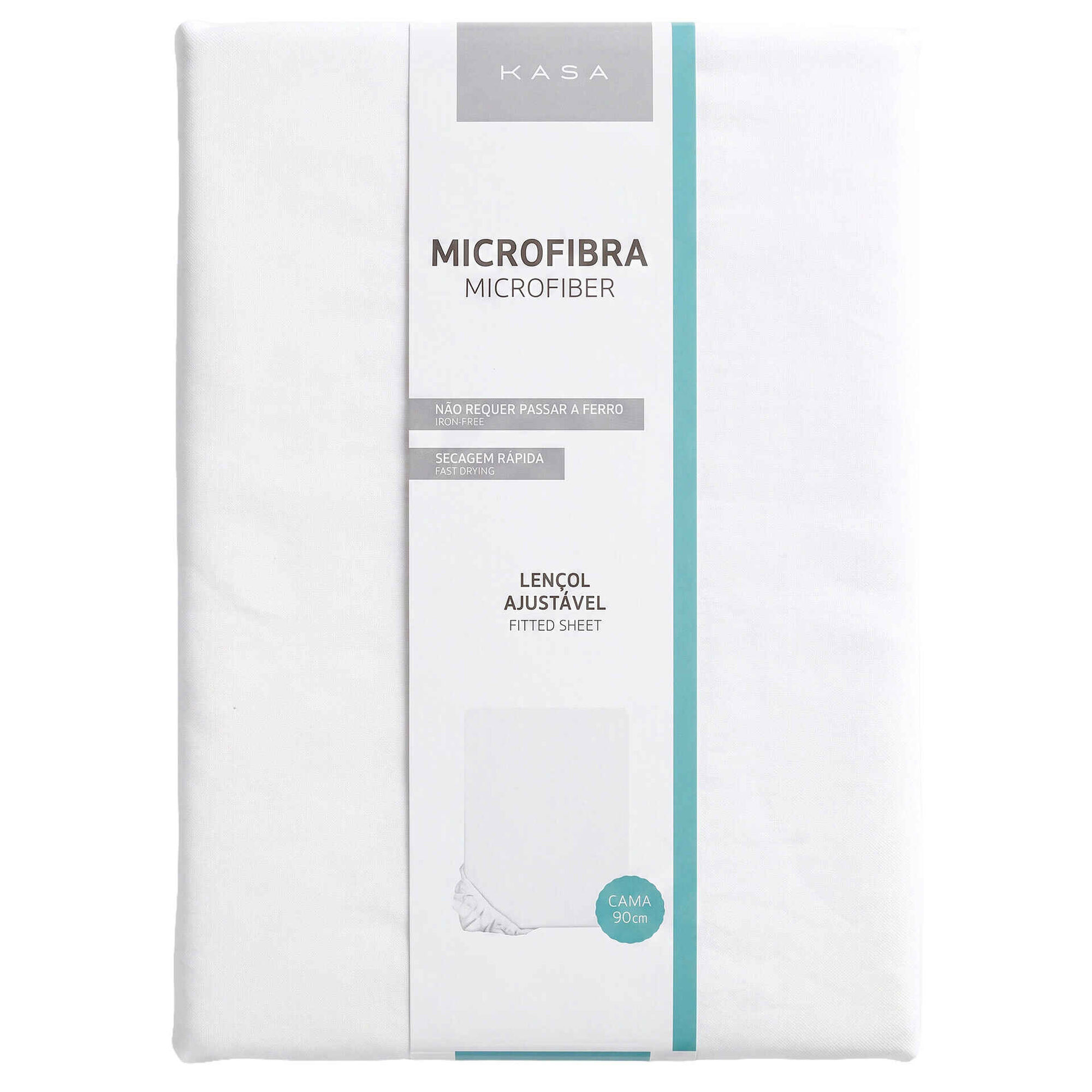 Len&ccedil;ol Ajust&aacute;vel Microfibra Branco Kasa