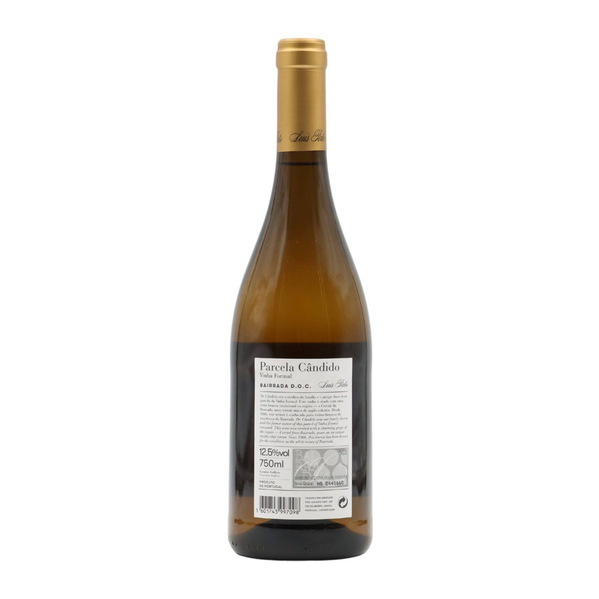 Lu&iacute;s Pato Vinha Parcela C&acirc;ndido Cercial Bairrada Vinho Branco