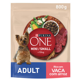 Ra&ccedil;&atilde;o para C&atilde;o Adulto Mini Vaca e Arroz Purina One Mini