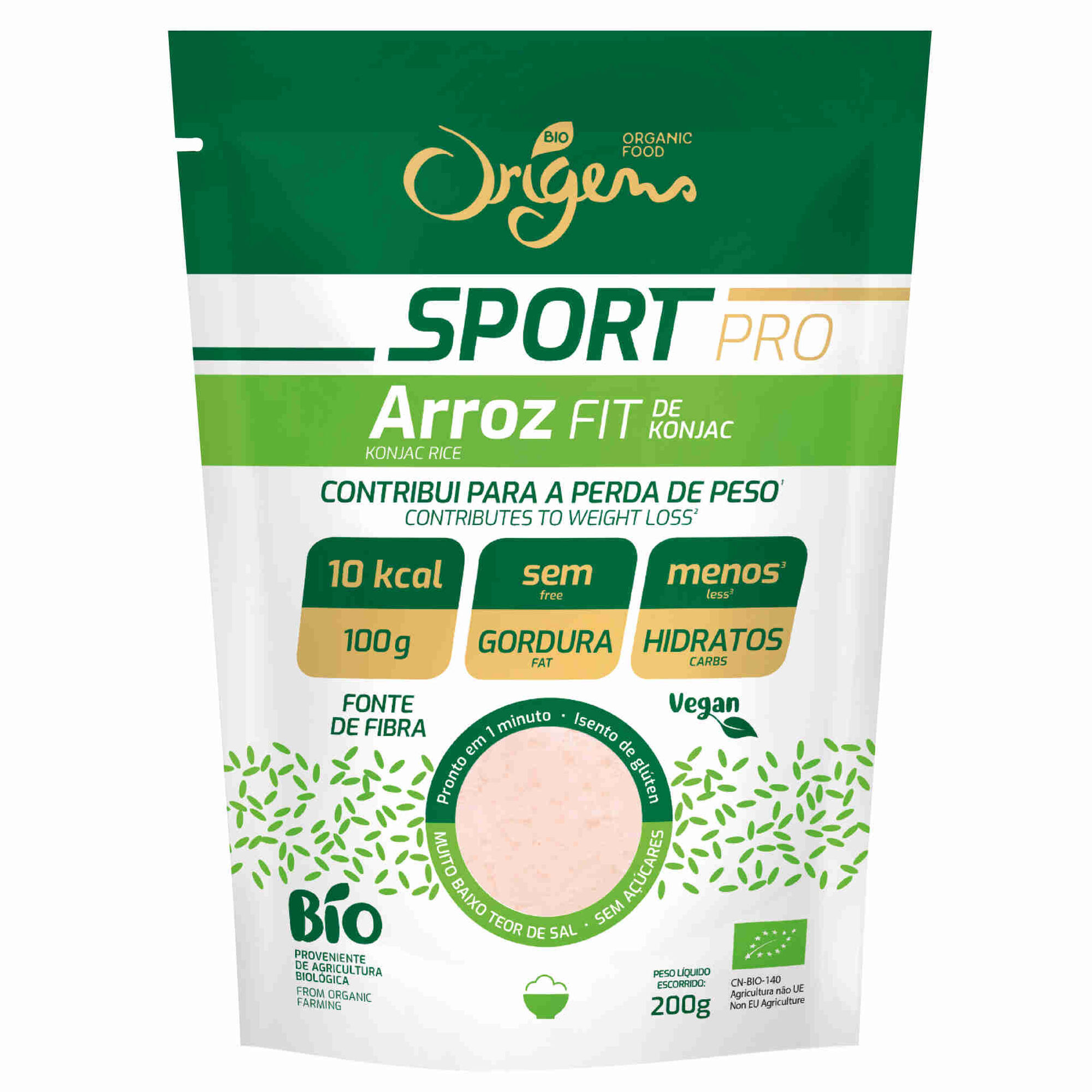 Arroz Fit de Konjac Sport sem Glúten