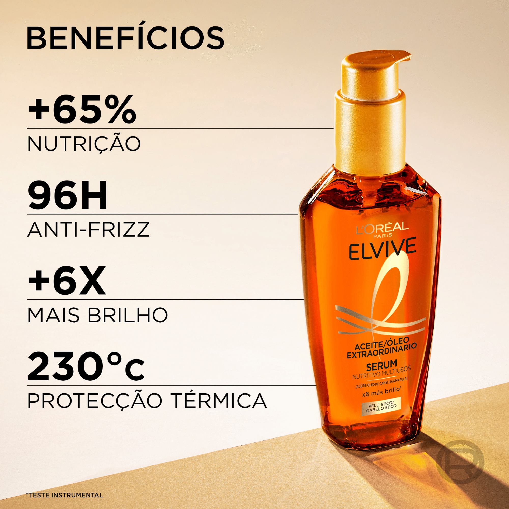S&eacute;rum Cabelo &Oacute;leo Extraordin&aacute;rio Flores Preciosas L'Or&eacute;al Paris Elvive