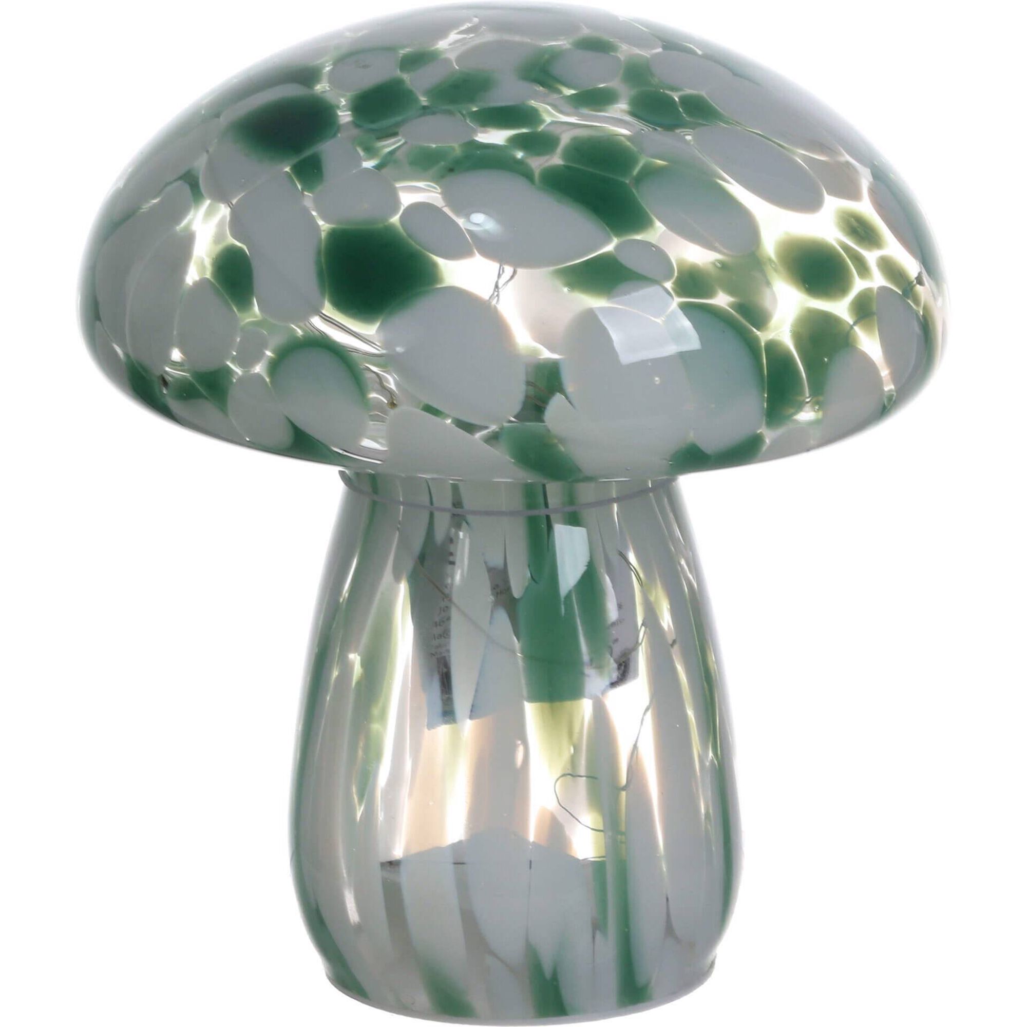 Candeeiro Cogumelo Verde e Branco Kasa