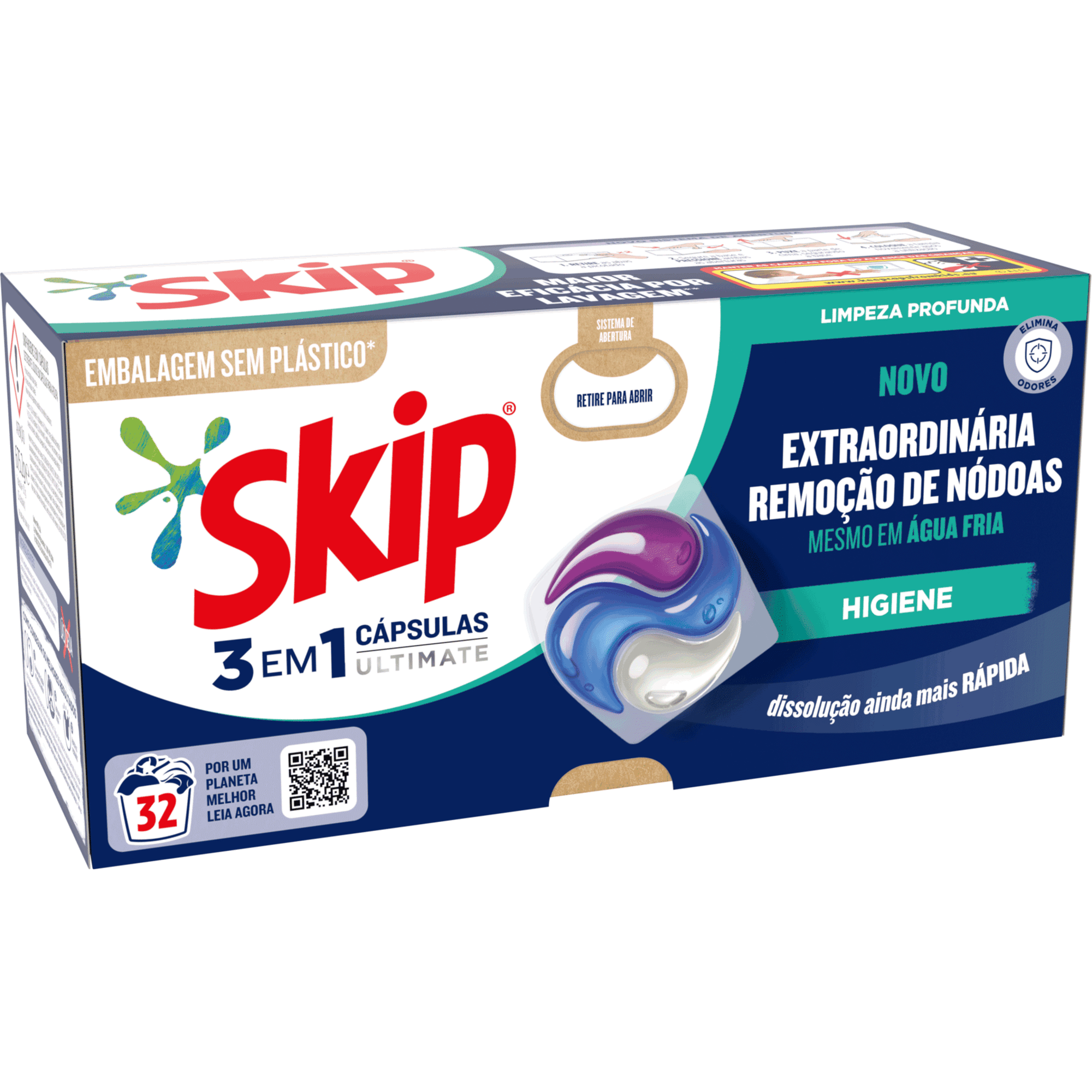 Detergente Máquina Roupa Cápsulas Ultimate Higiene