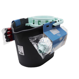 Conjunto Esfregona Tiras Microfibra e Balde Limpeza com Espremedor Kasa