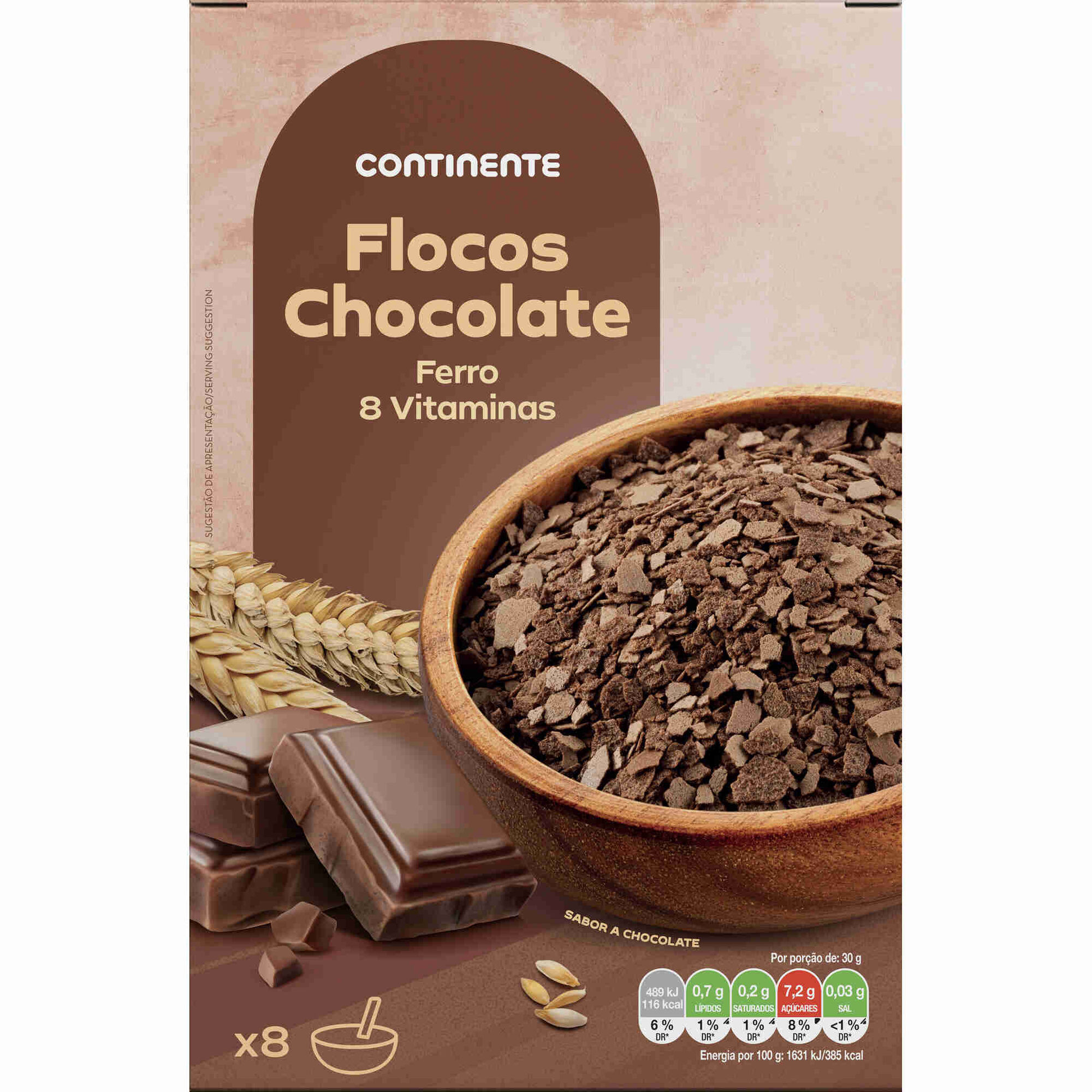 Flocos Cereais com Chocolate Continente
