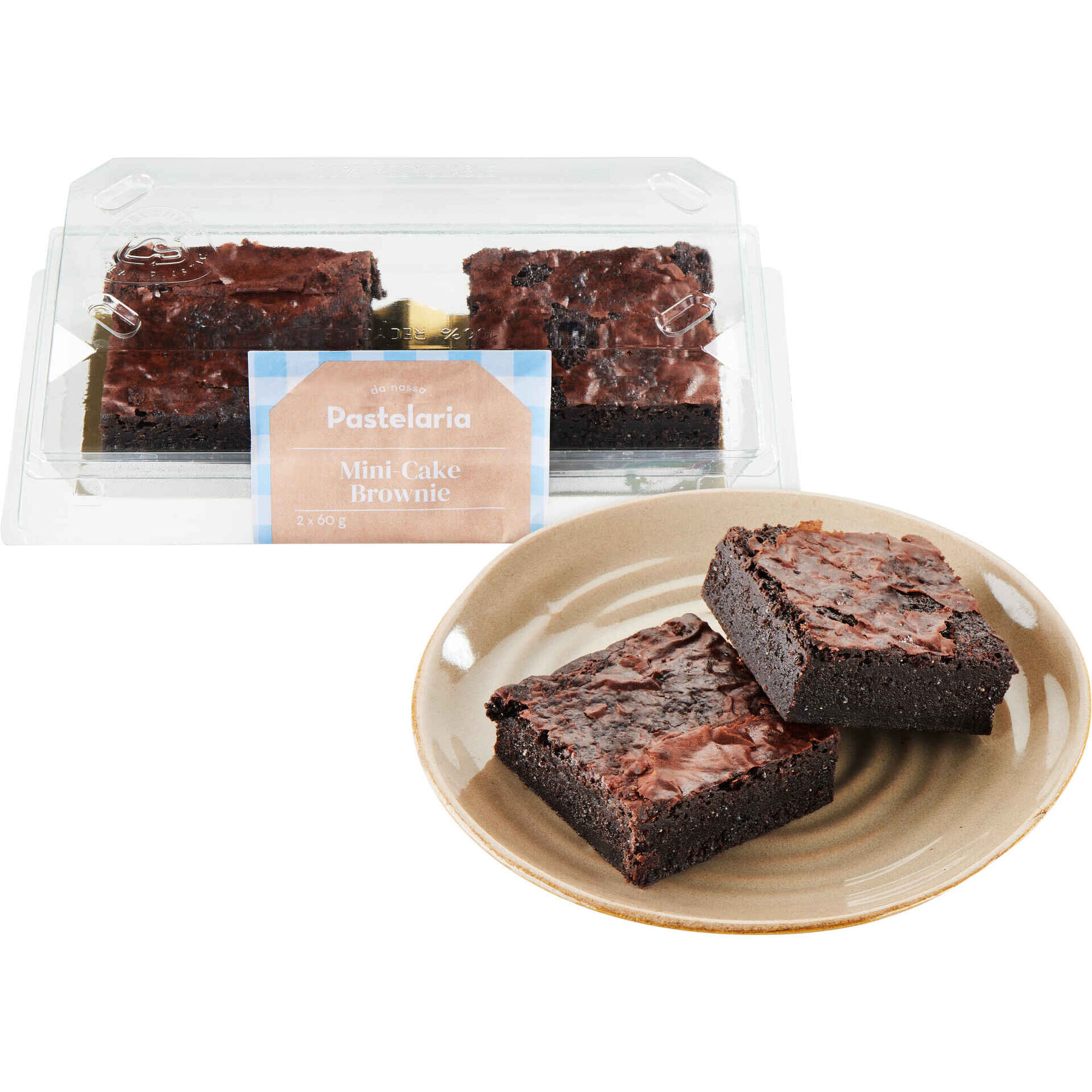 Mini-Cake Brownie Da Nossa Pastelaria