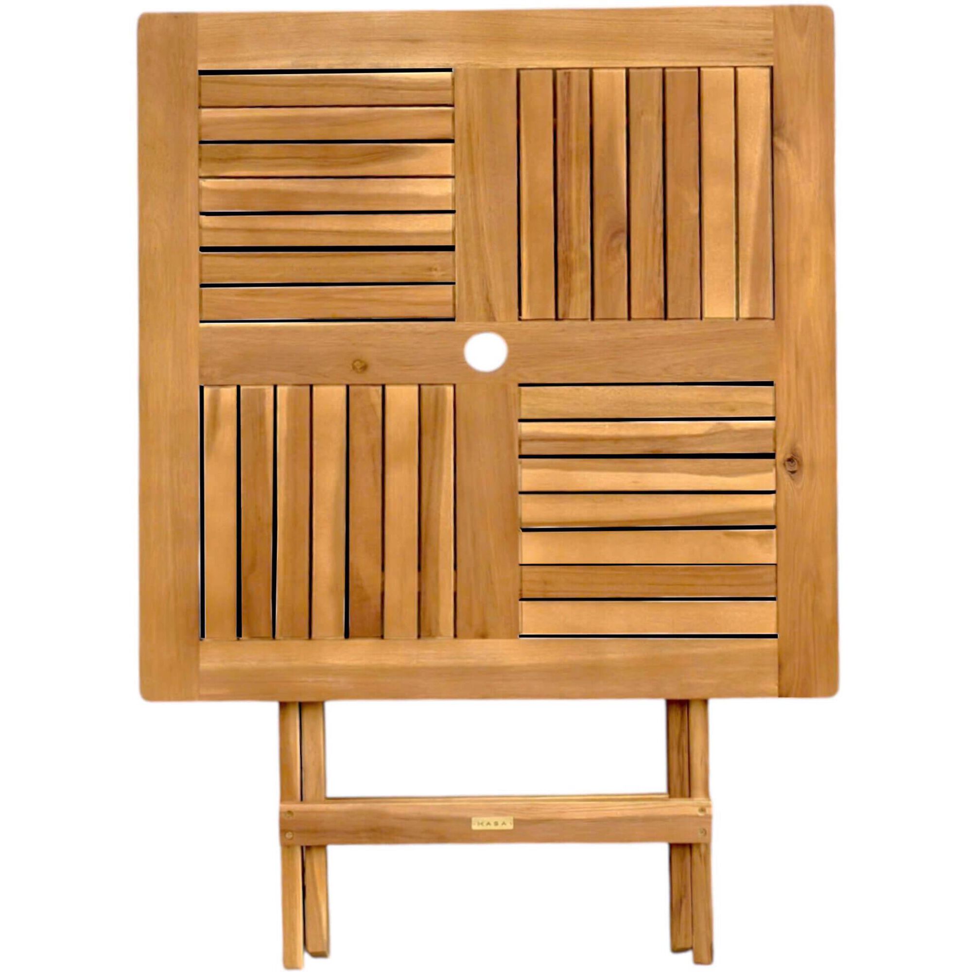 Conjunto Jardim 2 Lugares Madeira Ac&aacute;cia Kasa