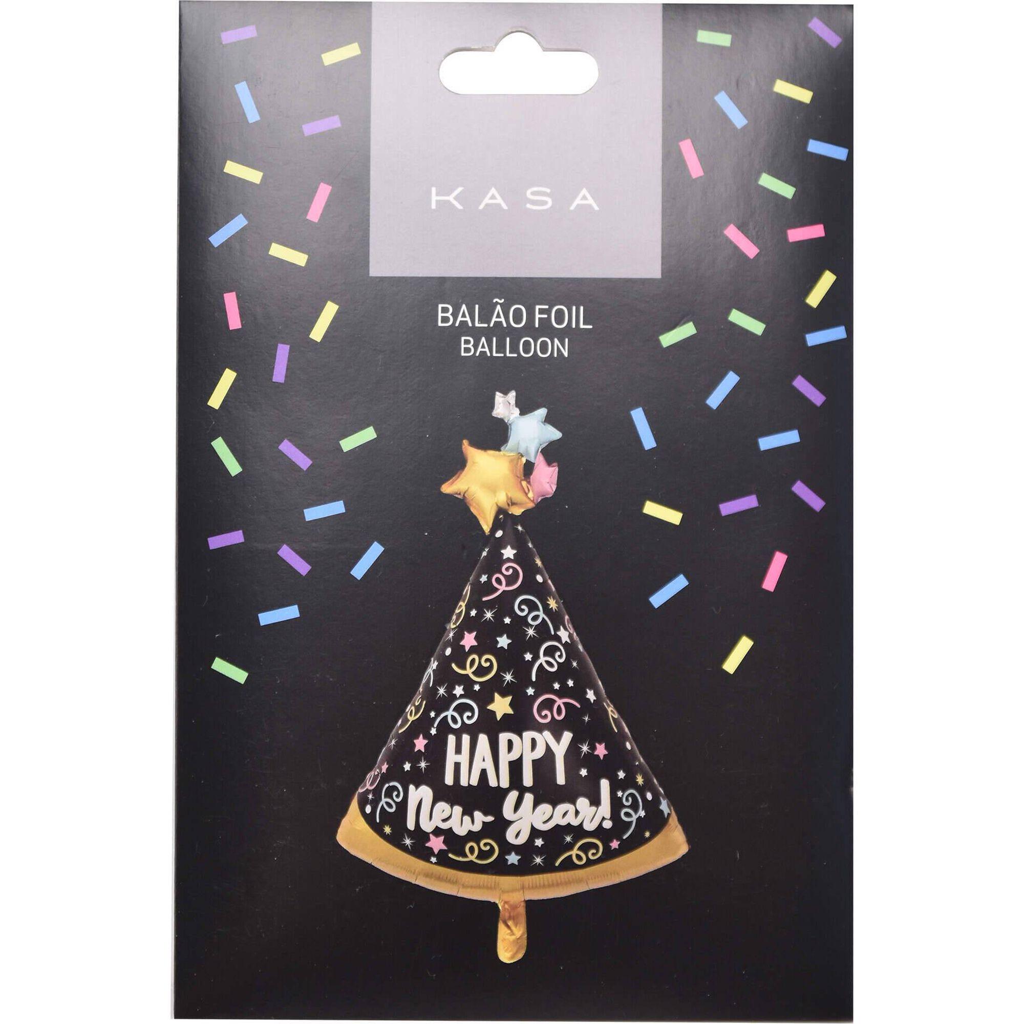 Bal&atilde;o Foil Chap&eacute;u Ano Novo