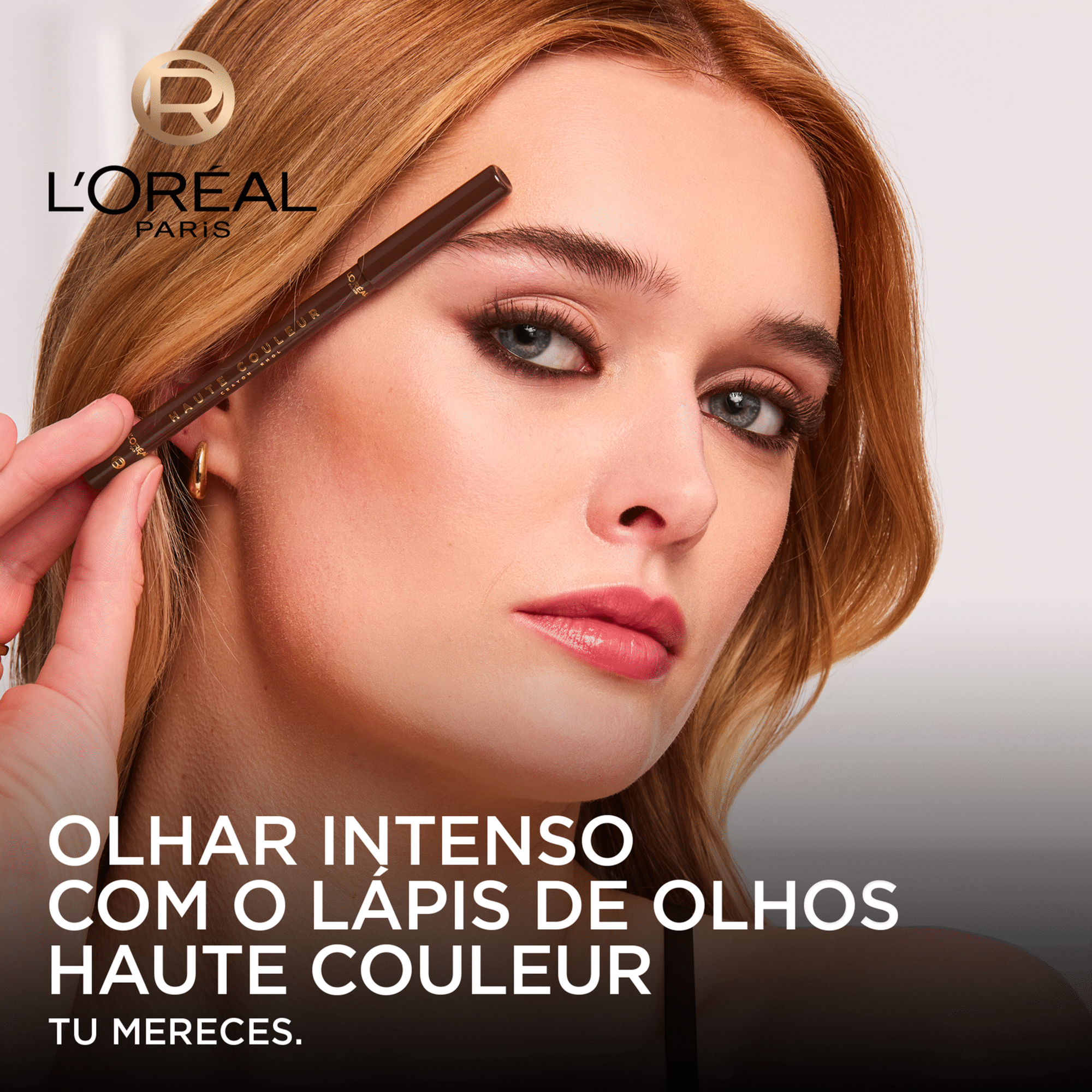 L&aacute;pis de Olhos Kh&ocirc;l Haute Couleur Brun Leather L'Or&eacute;al Paris