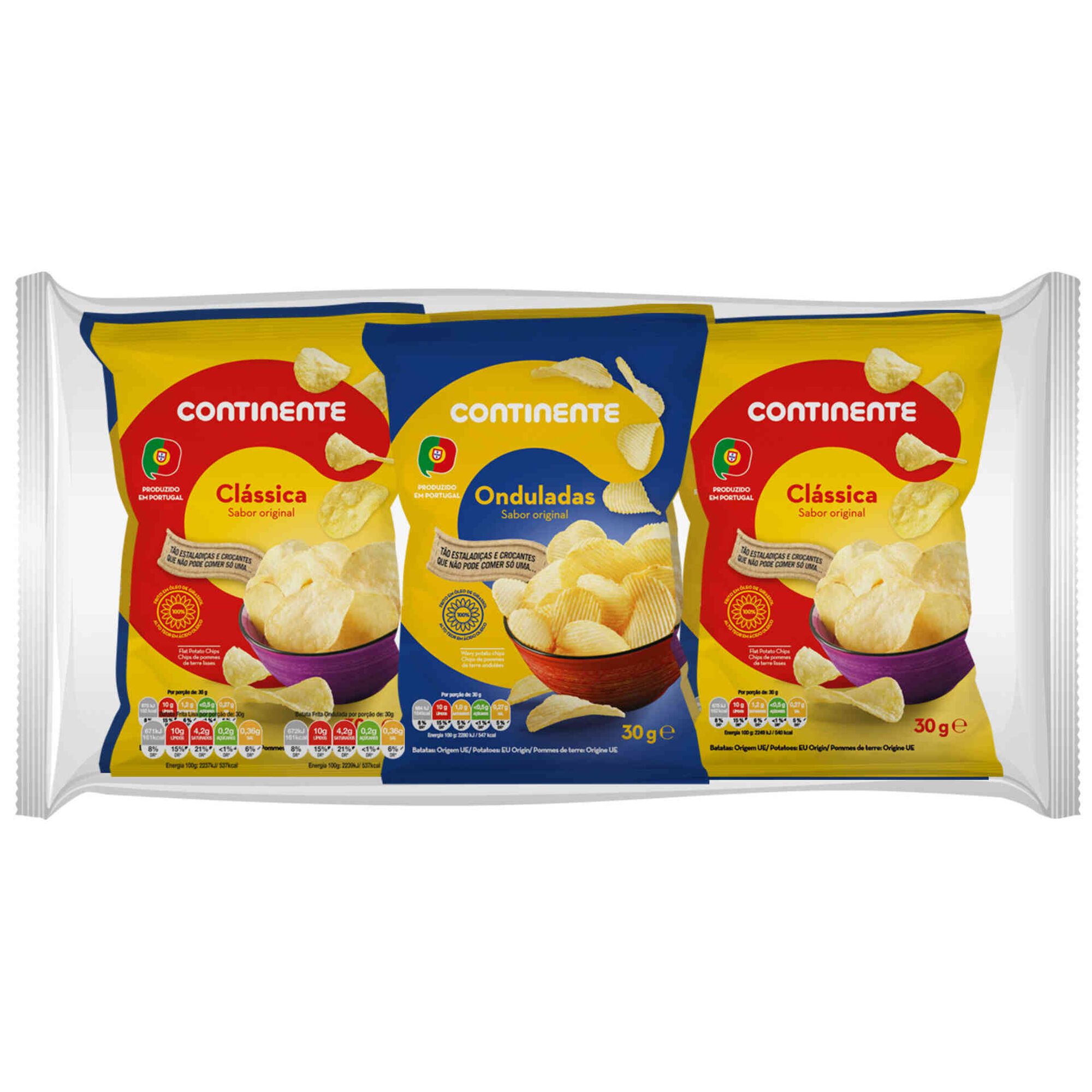 Pack Batata Frita Lisa e Ondulada