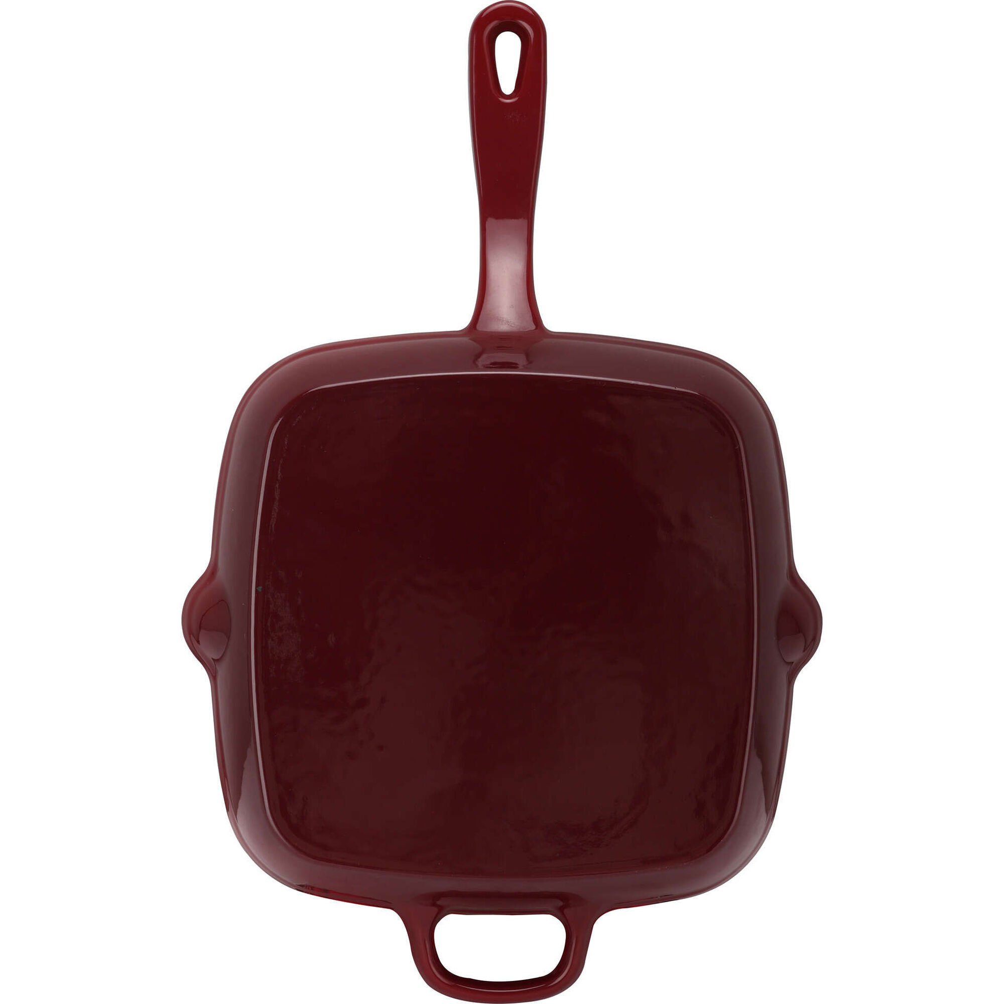 Grelhador Antiaderente Ferro Fundido 28cm Vermelho