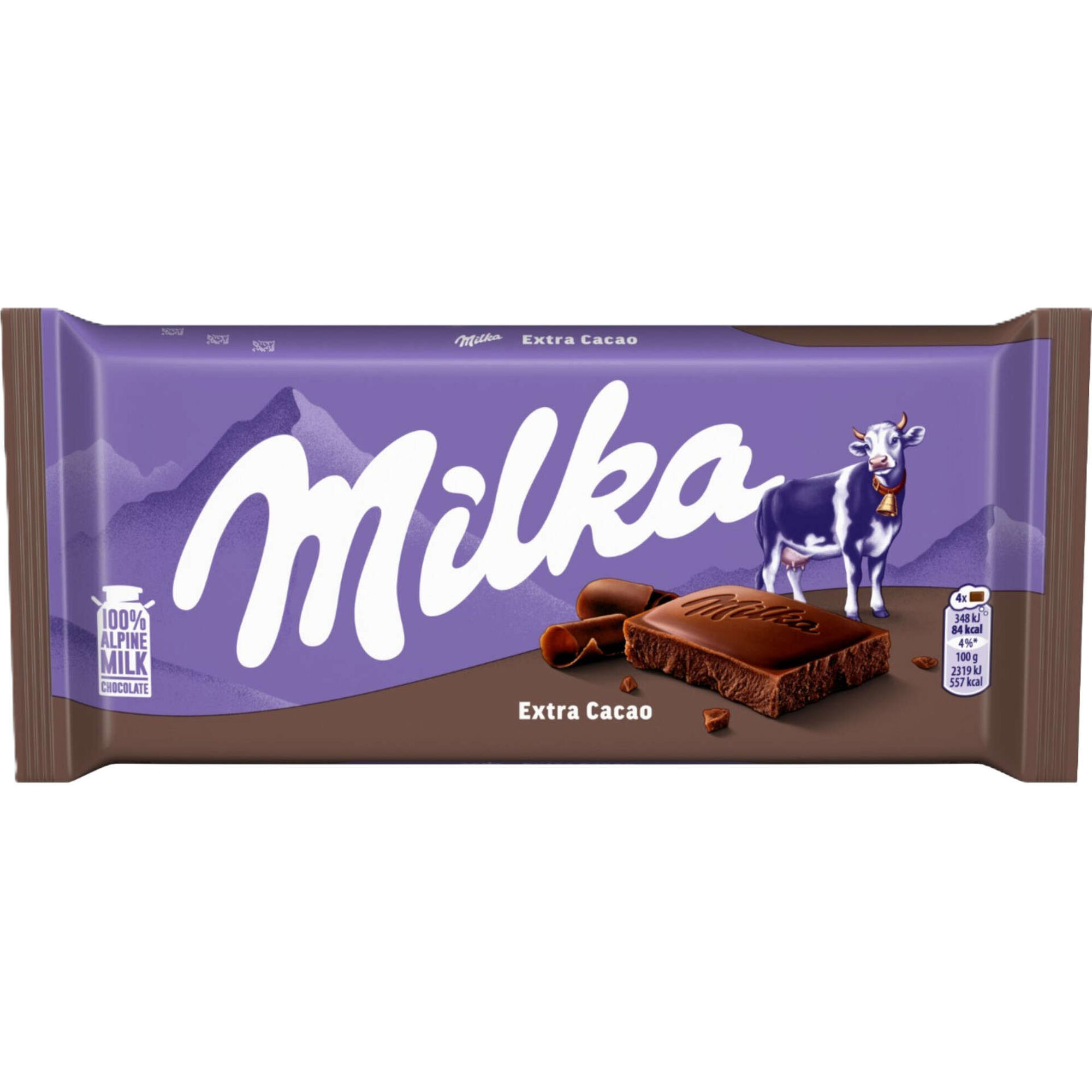 Tablete de Chocolate com Creme Extra de Cacau Milka