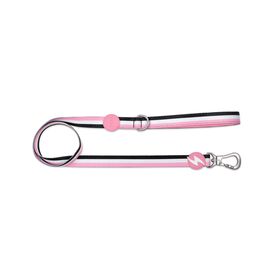Trela para C&atilde;o Stripes3 Rosa e Preto XS Dashi