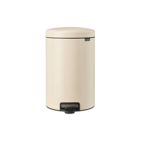 Balde de Lixo com Pedal A&ccedil;o Inoxid&aacute;vel 20L Bege NewIcon Brabantia