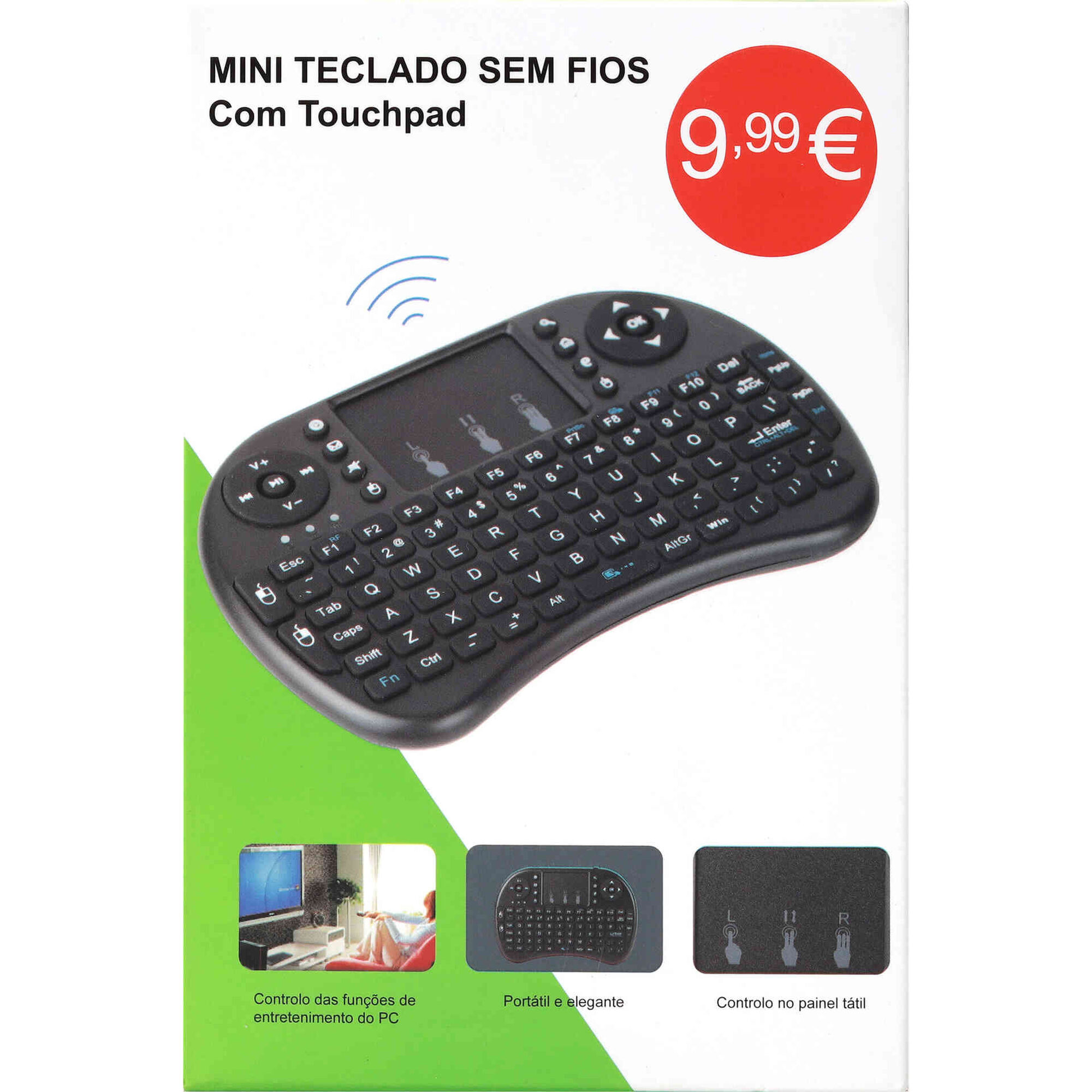 Mini Teclado Wireless com Touchpad